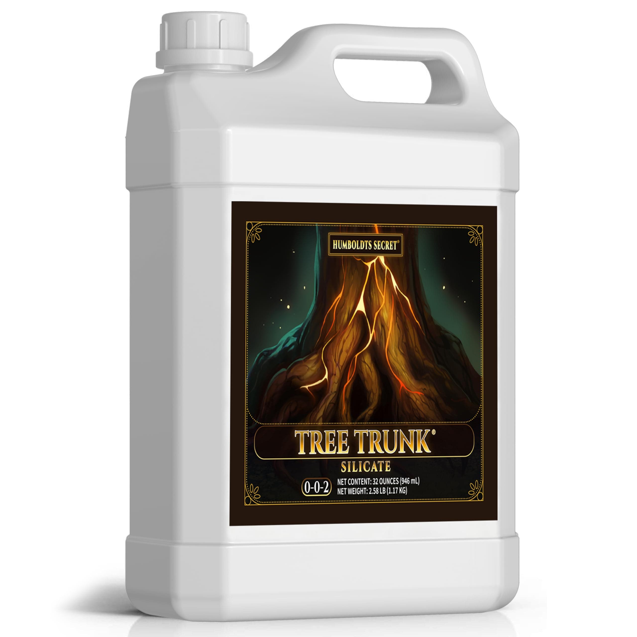 Tree Trunk | Potassium Silicate Additive | Liquid Fertilizer for Thicker Stalks, Stress Resistance & Branch Development | Indoor & Outdoor Plant Food, Hydroponic Nutrients, 32 Ounce
