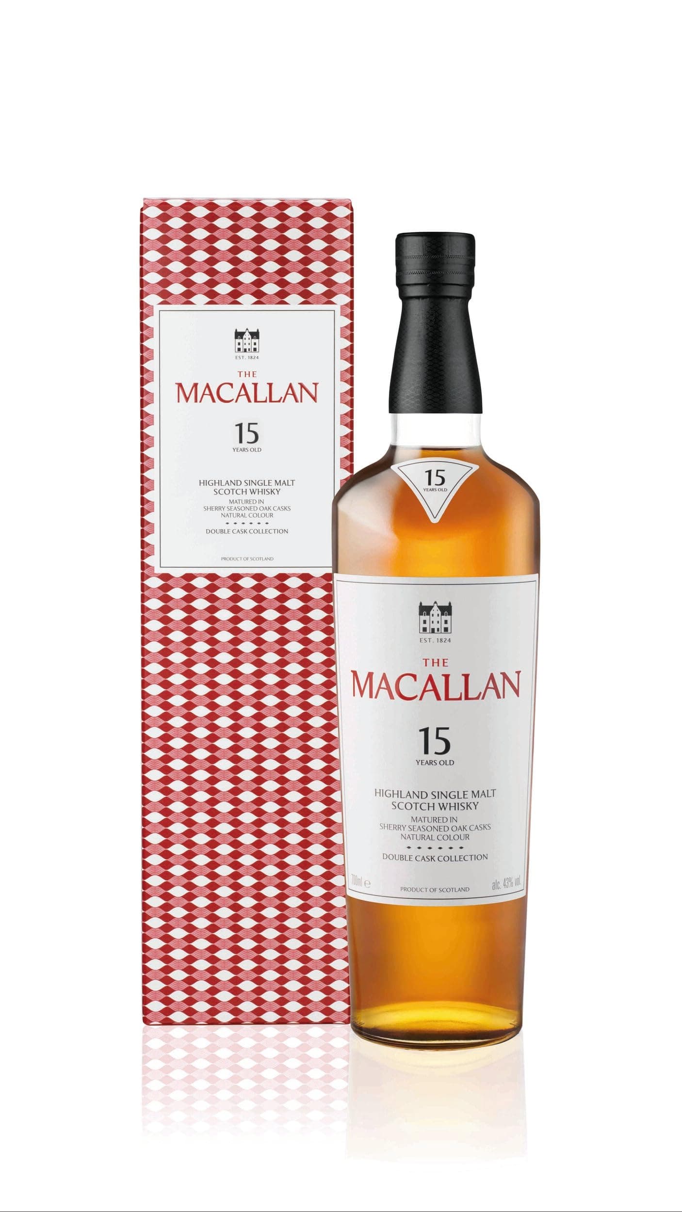 15 Years Old Double Cask | Single Malt Highland Scotch Whisky | Butterscotch, Apple & Sweet Spice | Sherry Seasoned Oak Casks | 43% ABV | 70cl, Packaging may vary
