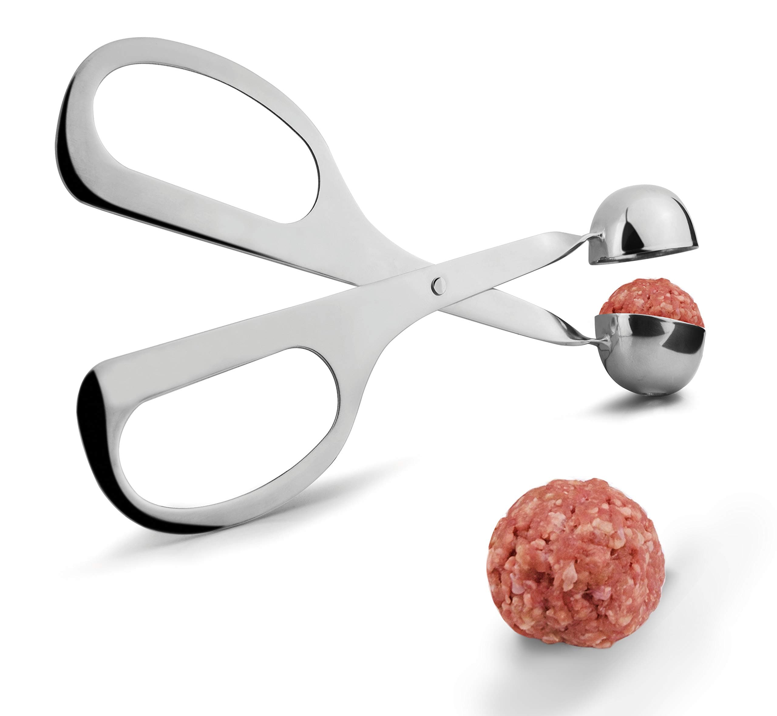 IPAC Meatball Tongs I GENIETTI, Silver