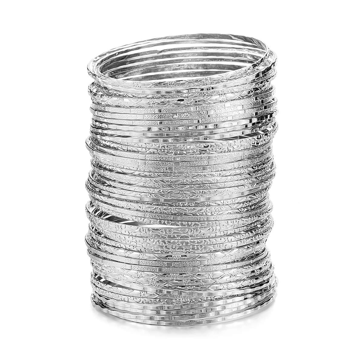 ENSOULFlower Mixed Metal Aztec Multi Bangle Set of 50