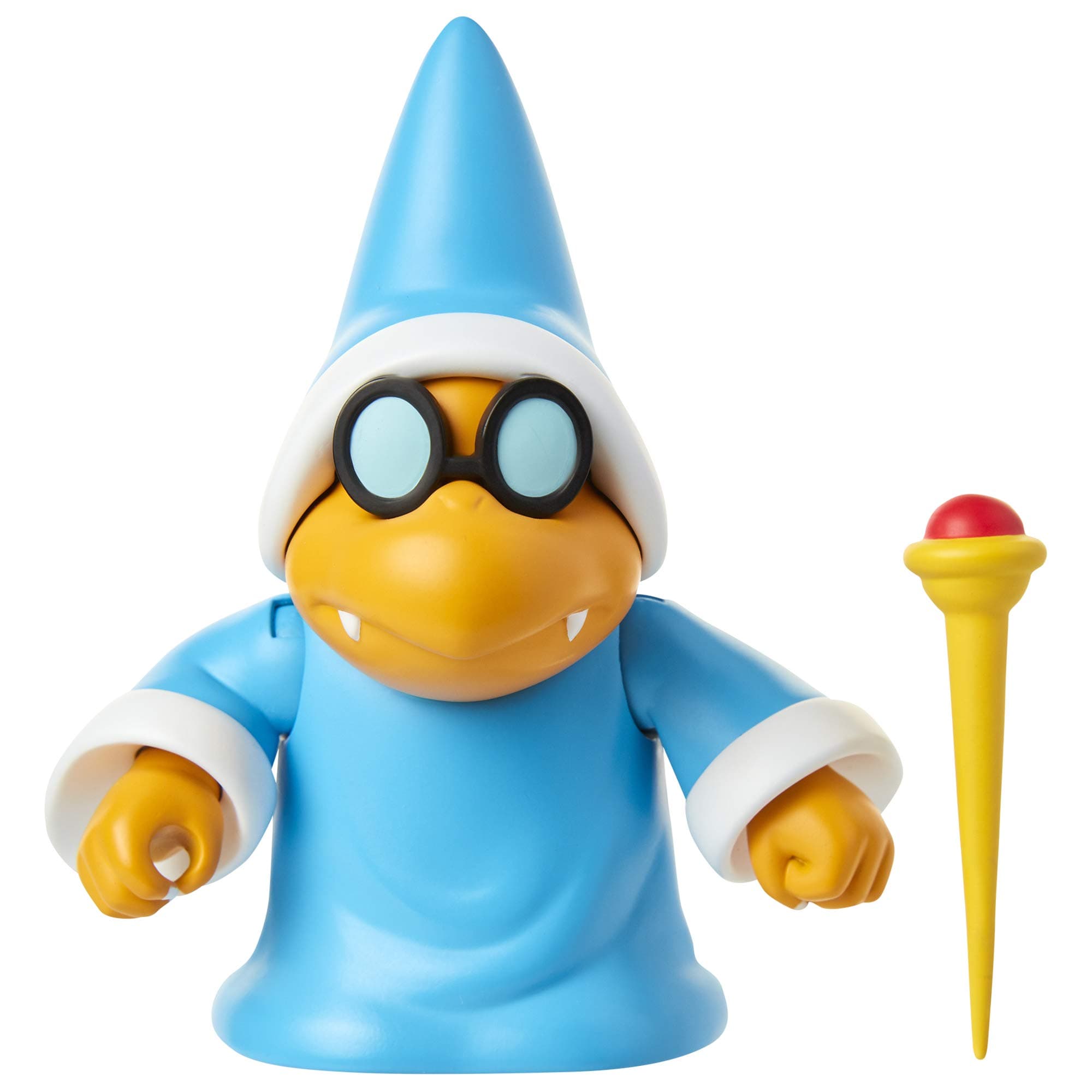 Super Mario Collectible Magikoopa 4" Poseable Articulated Action Figure with Wand Accessory