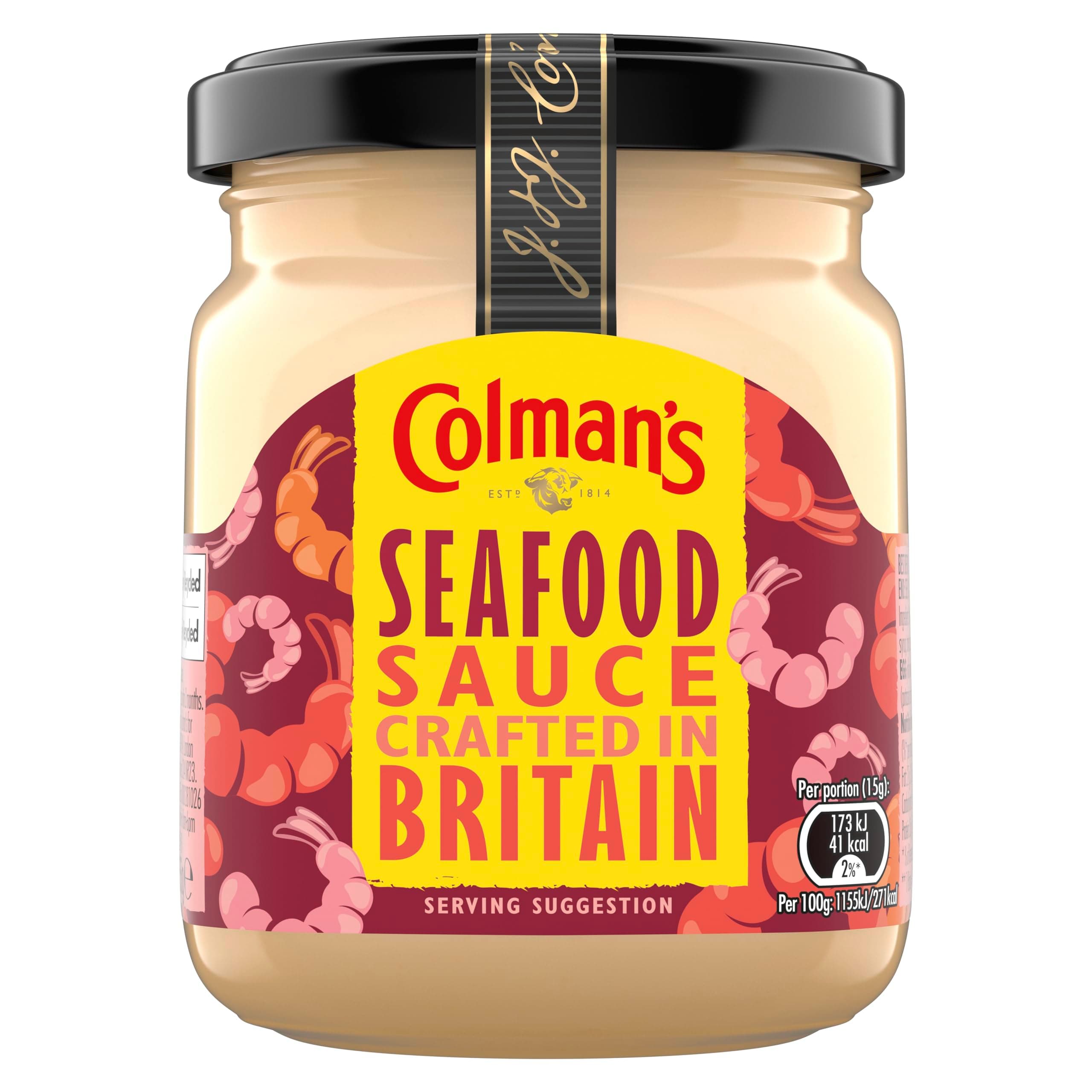 Colman's Seafood Sauce crafted in Britain perfect condiment for a prawn cocktail 155 ml