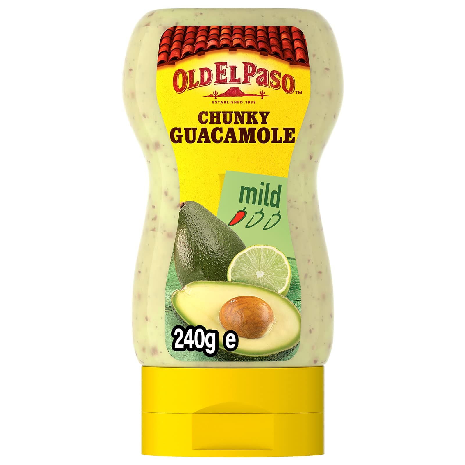 Old El Paso Mexican Squeezy Chunky Guacamole, 240g