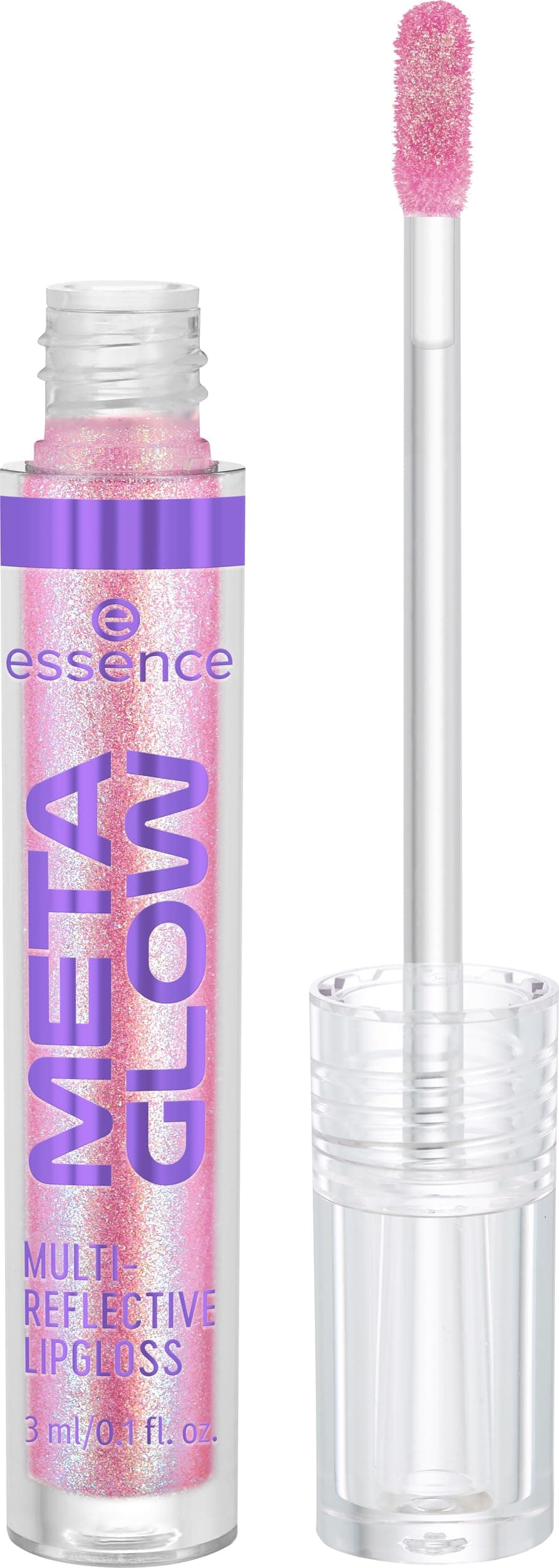 | Meta Glow Multi-Reflective Lip Gloss | Iridescent Shimmer, Holographic, Non-Sticky & Comfortable | Vegan & Cruelty Free (03 | Pink Vision)