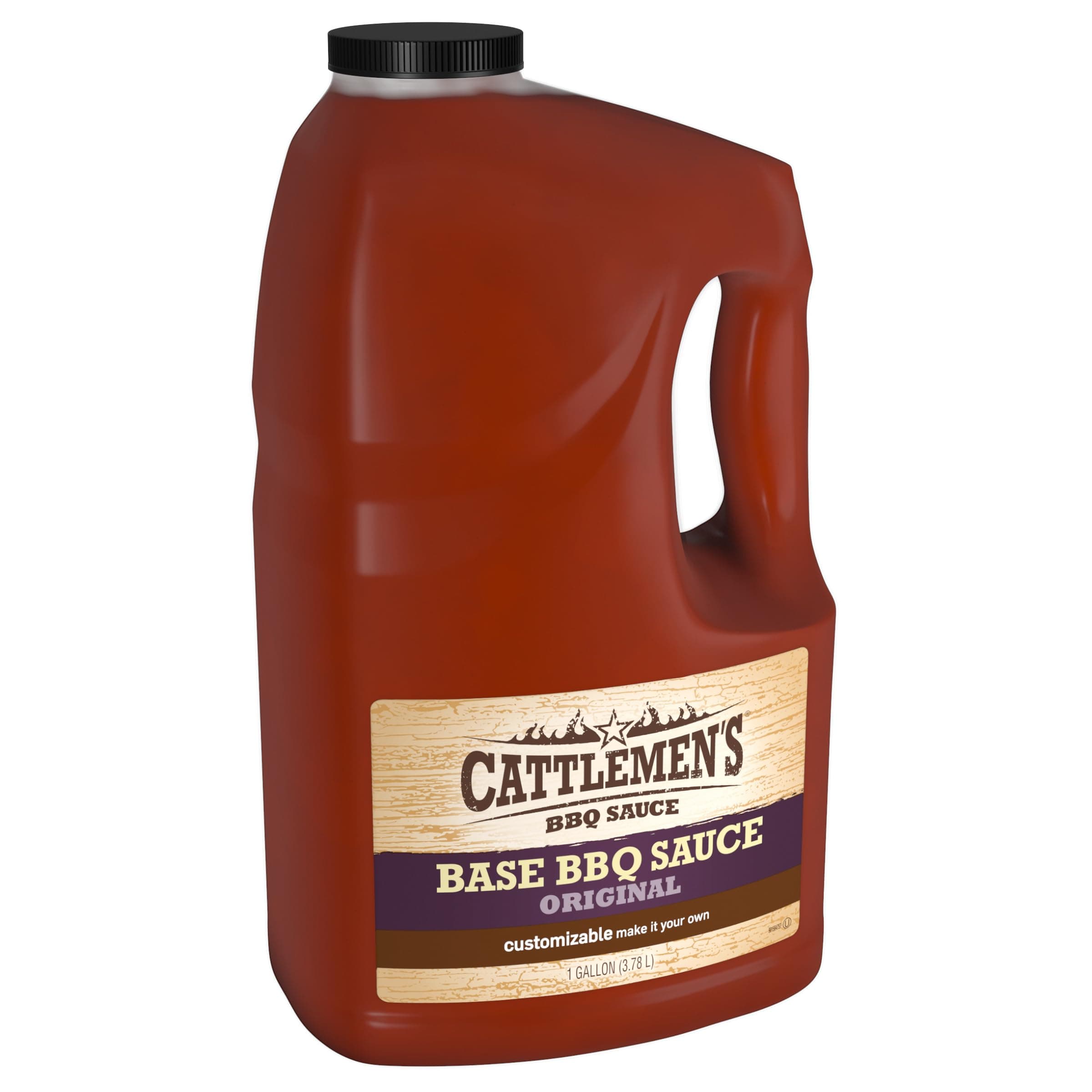 Original Base BBQ Sauce, 1 gal - One Gallon Container Customizable Barbecue Sauce Base for Chefs, Ideal for Ribs, Briskets, Sauces for Salads, Seafood and More