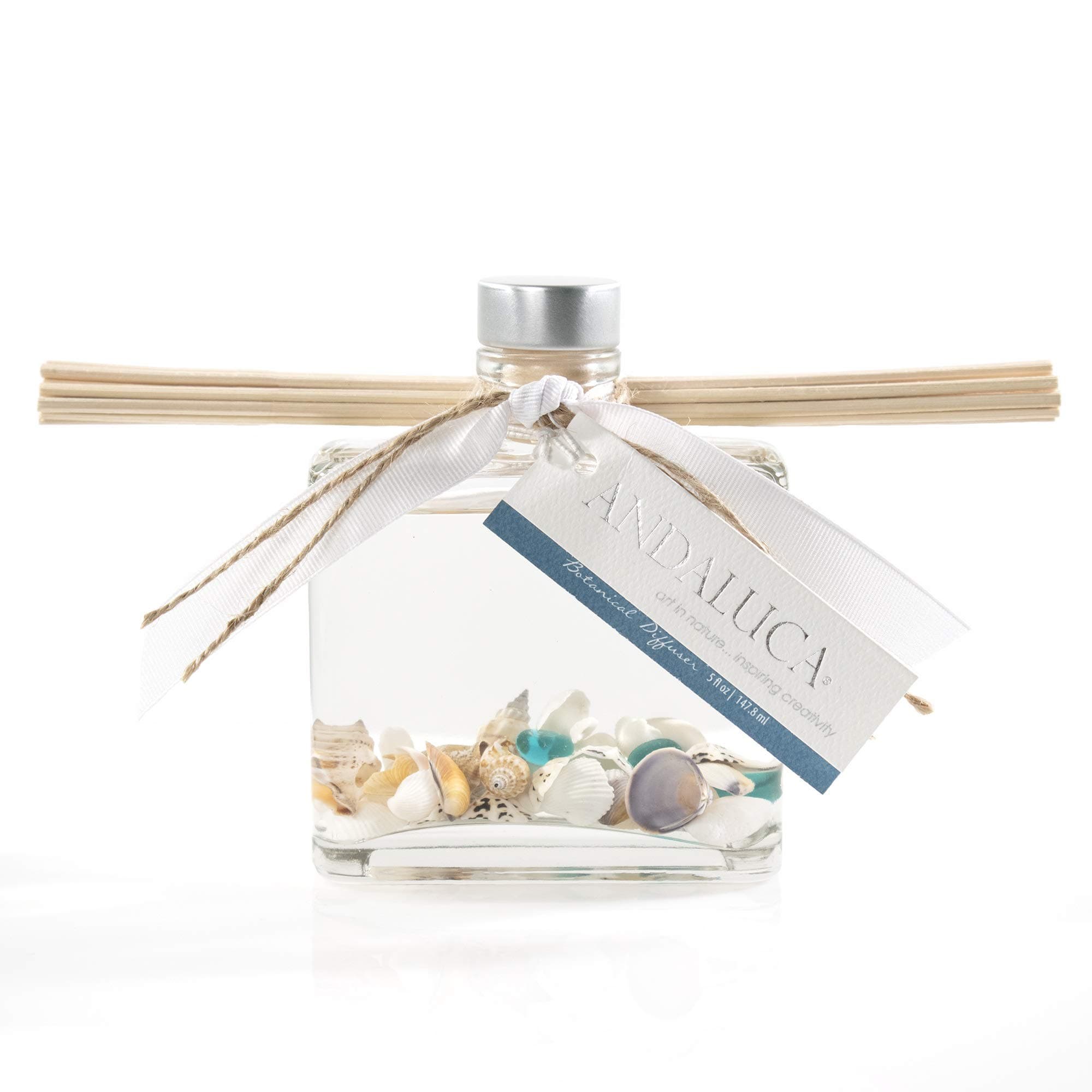 Pacific Isles Botanical Reed Diffuser | 7.5 fl oz | Aromas of Vanilla, Sandalwood and Sea Salt Multi Color