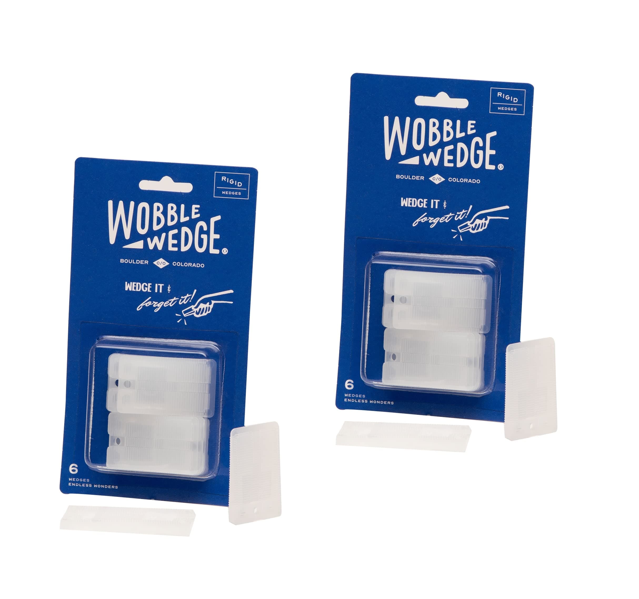 WOBBLE WEDGES Leveling Shims, Set Of 12