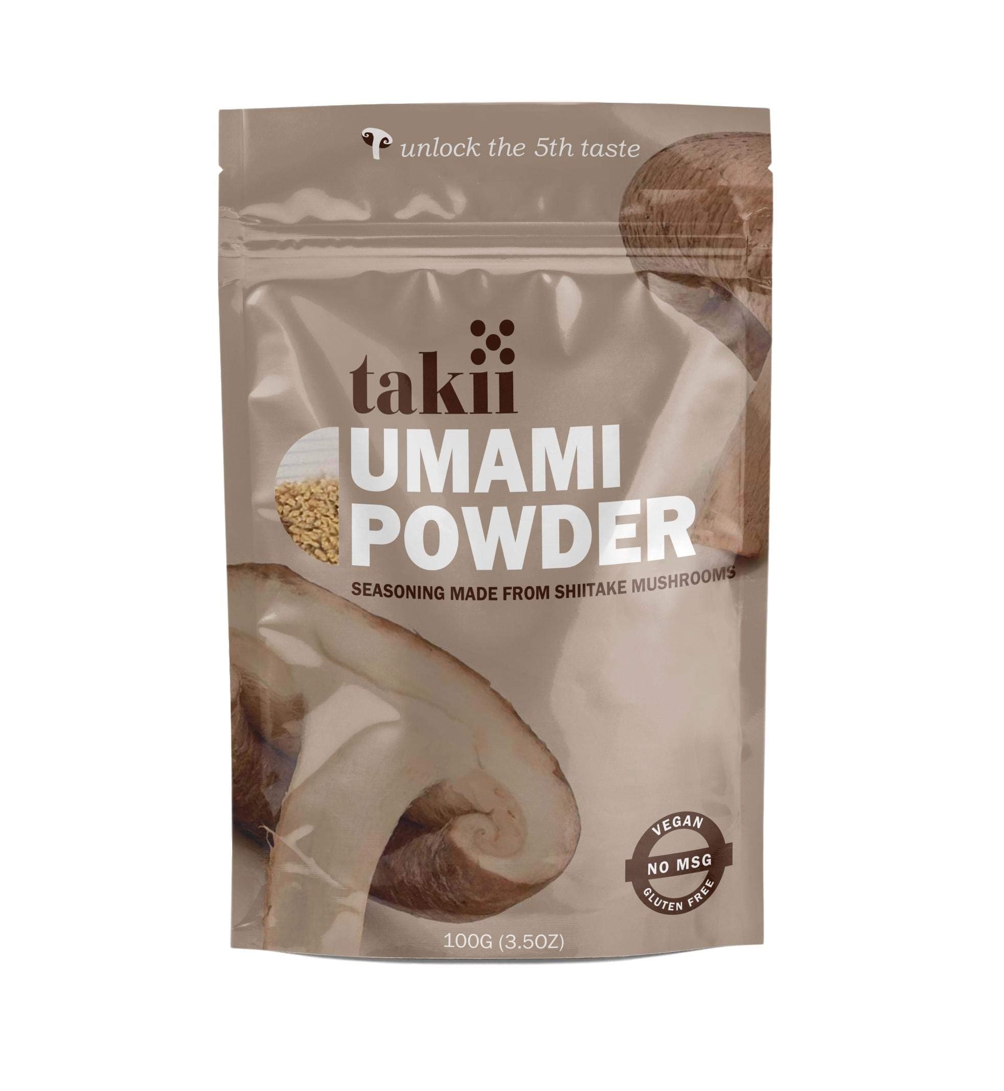 Takii Umami Powder, Made from Shiitake Mushrooms, Add Instant Flavor and Depth to All Your Favorite Dishes (2 Bags)