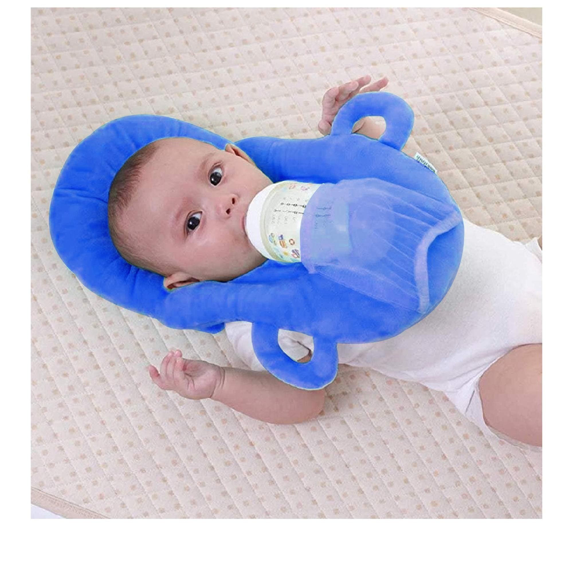 DearJoy Baby's Portable Self Feeding Support Pillow (Blue)