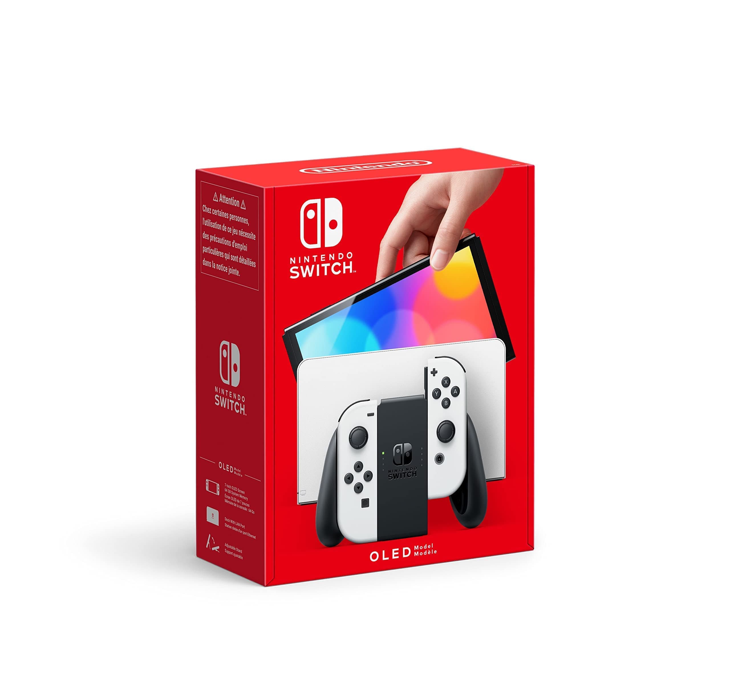 Nintendo Switch (OLED Model) - White Joy Con (International version)