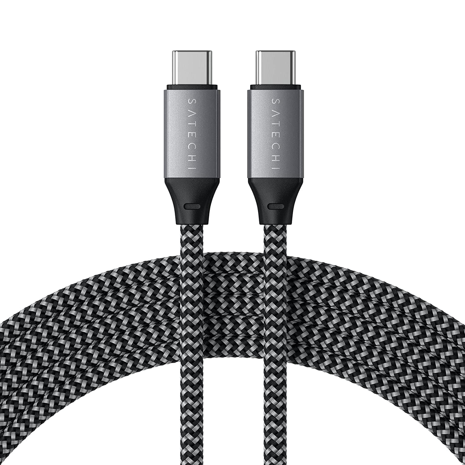 Satechi USB-C to USB-C Cable 100W, 6.5ft/2m, for iPhone 17 to 15 Series, iPad Air & Pro, MacBook Air & Pro M5 M4 M3, Galaxy S25, Android, Windows and More