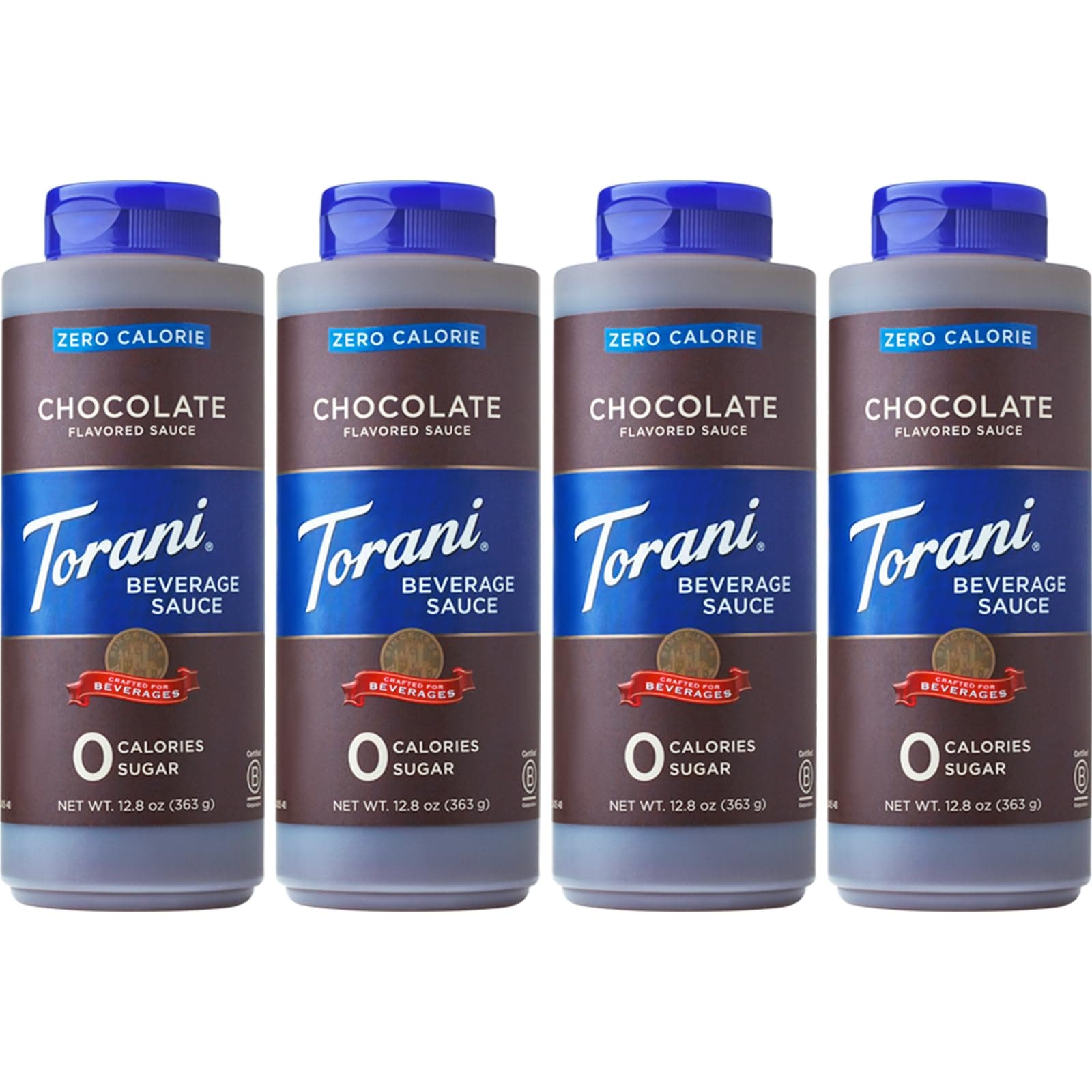 - Torani Zero Calorie Chocolate Dessert & Drink Sauce, 12.8 fl oz (Pack of 4)
