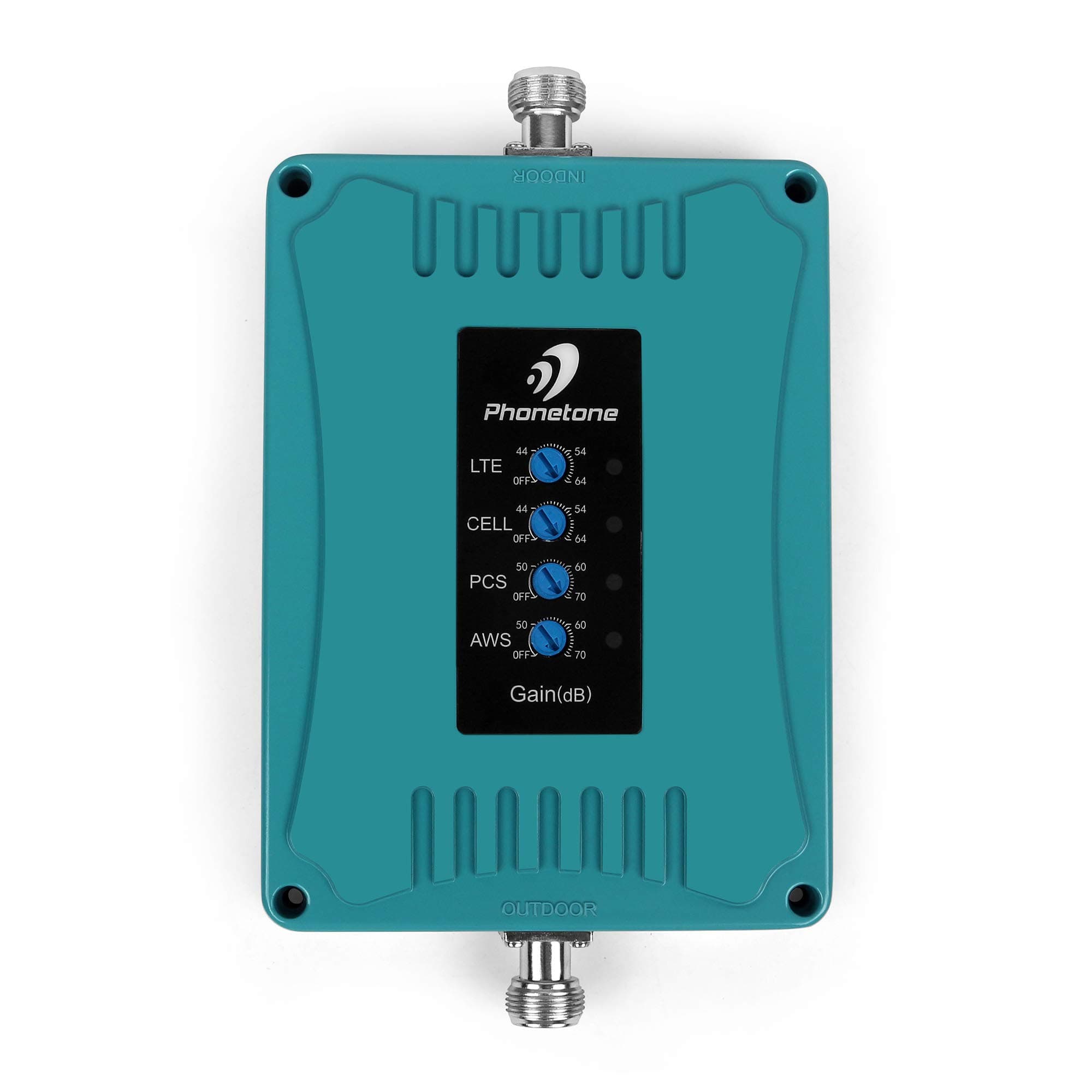 5 Band Cell Phone Signal Booster Repeater Amplifier for Home and Office - Supports All US Carriers 3G 4G LTE - Band 2/4/5/12/13/17 Booster and Power Supply Only(Without Antennas)