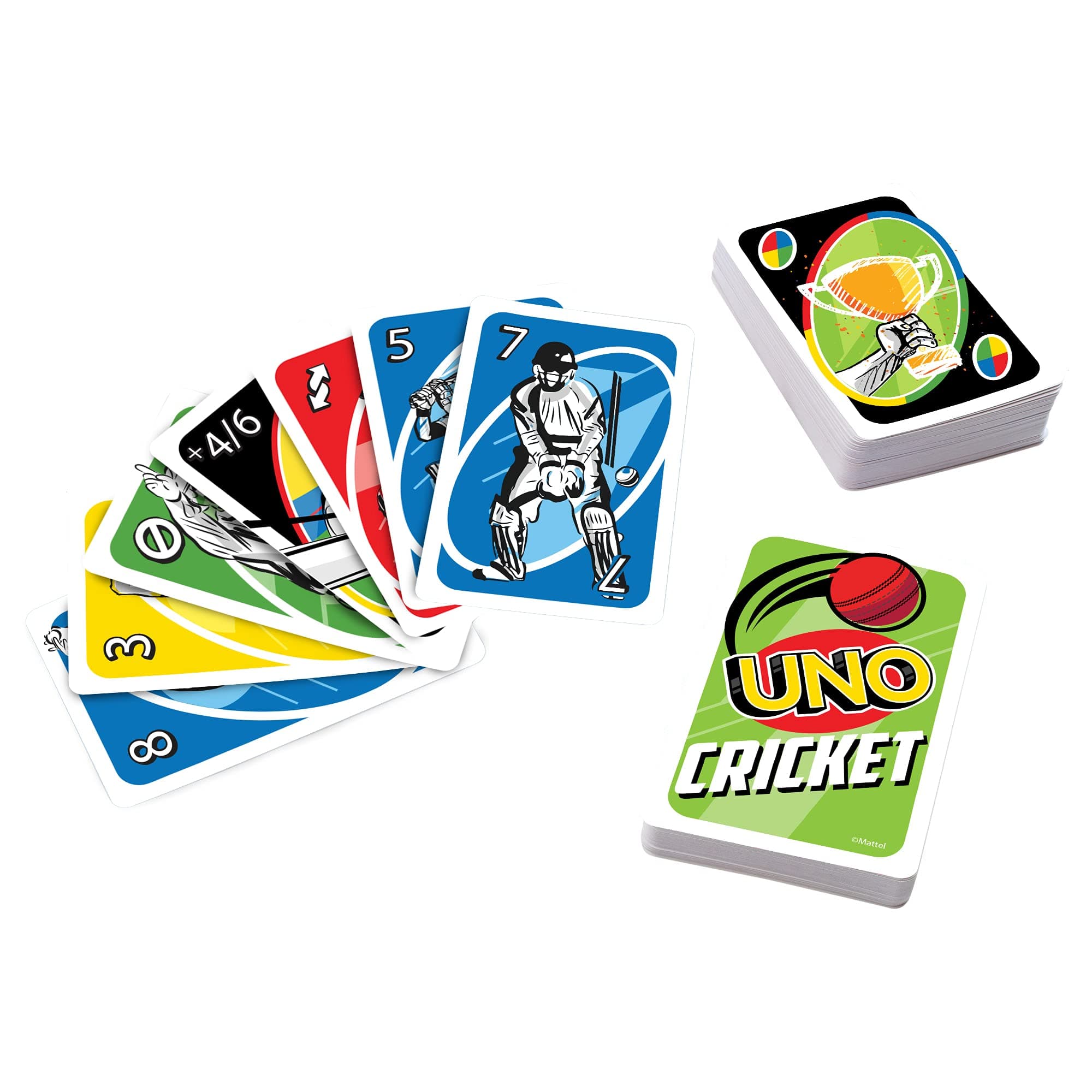 Mattel Uno Cricket Card Game,Kid,
