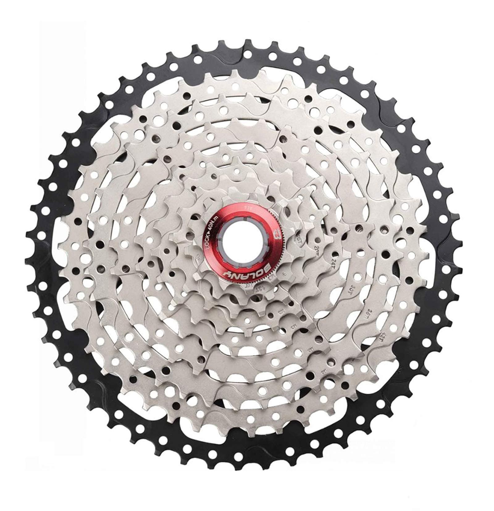 BOLANY 8-9-10-11-12 Speed Cassette 11-32T 11-36T 11-40T 11-42T 11-46T 11-50T 11-52T Wide Ratio MTB Bicycle Part Freewheel Sprocket with Rear Derailleur Extension