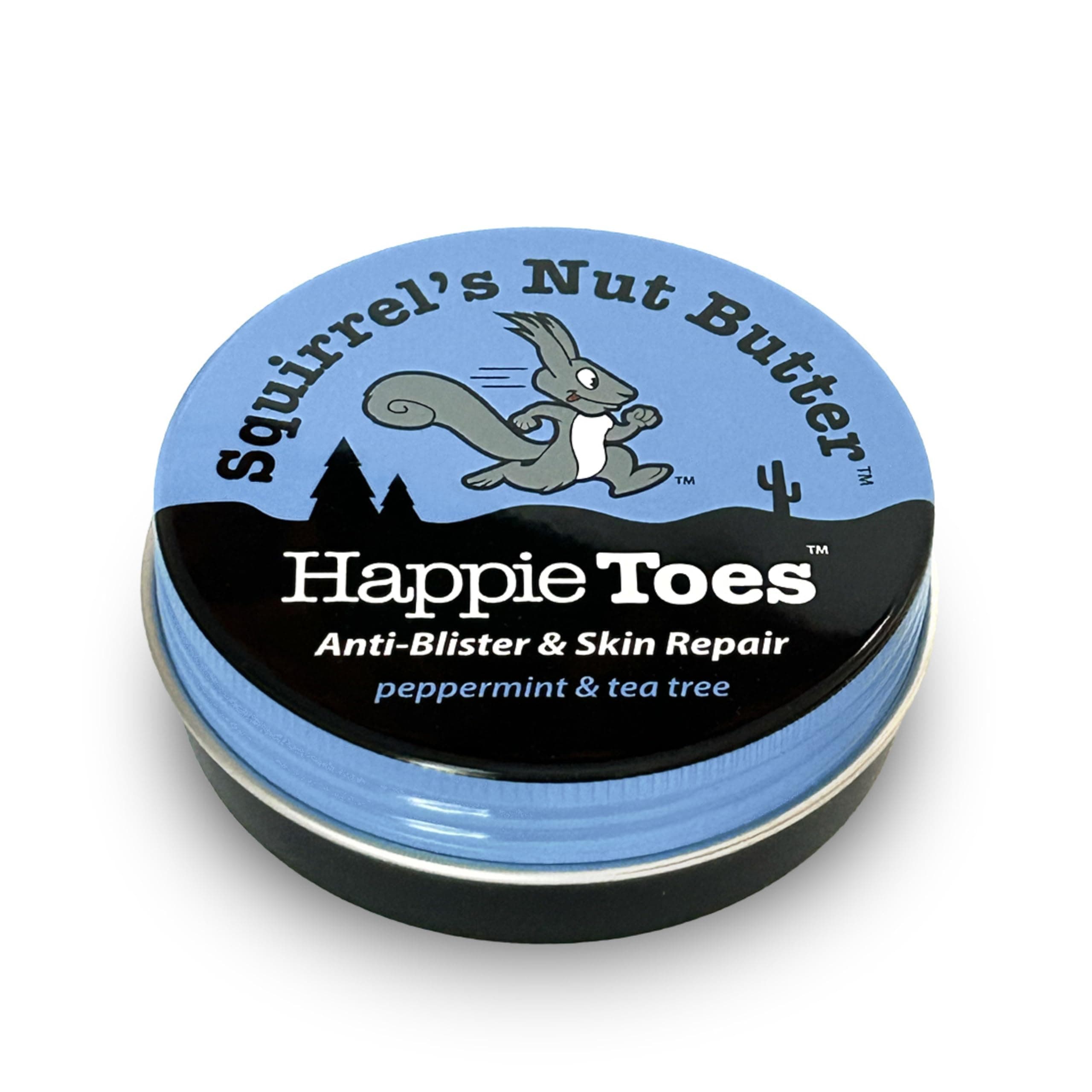 Happie Toes Tin | Blister Prevention & Foot Cream | Prevent Blisters and repair skin on dry or cracked heals, toes, ankles, and balls of foot | 2.0 oz