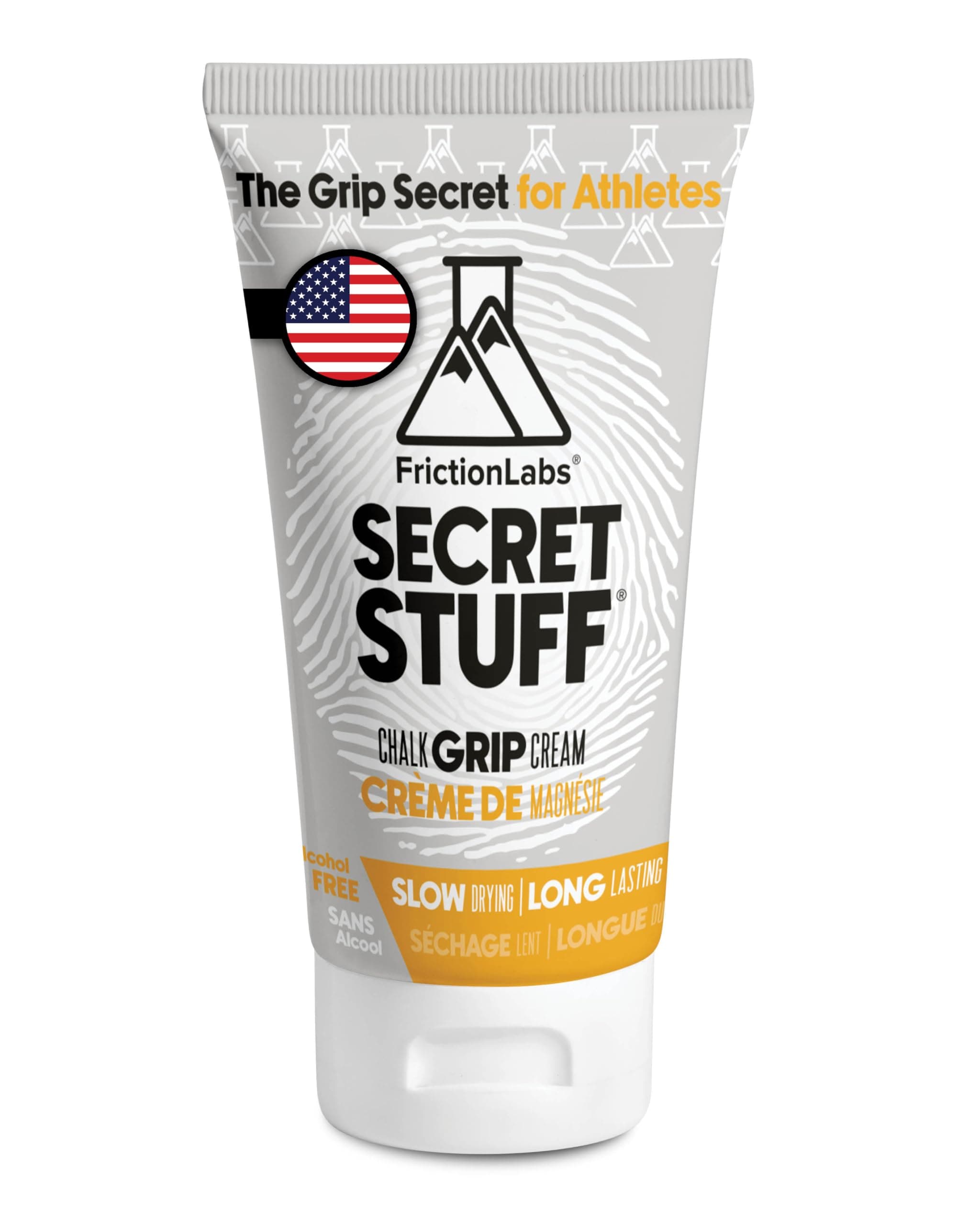 Friction Labs Quick Grip Secret Stuff Liquid Chalk for Athletes - Made in USA - Skin Friendly - Rock Climbing, Weightlifting, Gym, Tennis - Trusted by 100+ Pro Athletes - Best Workout Chalk - 75mL
