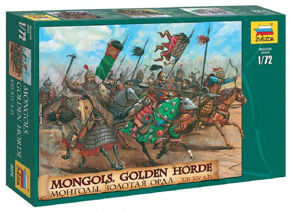 The Hobby Company Zvezda 500788076 – 1:72 Scale Historic Figurines Set Mongols Golden Horde