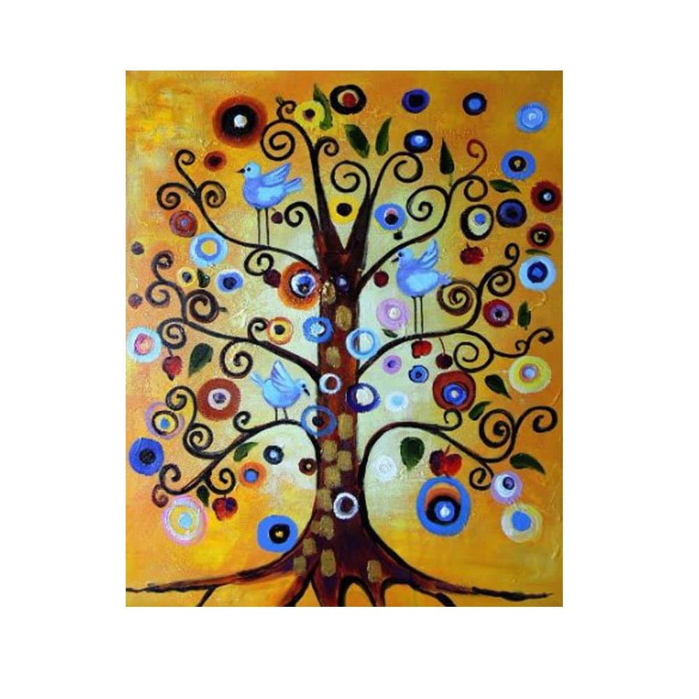 Rflkt Klimt, Tree of Life - Large Fine Art oil on canvas painting and craftsmanship, hand made wall art from transcription of the inspiring work of Gustav Klimt