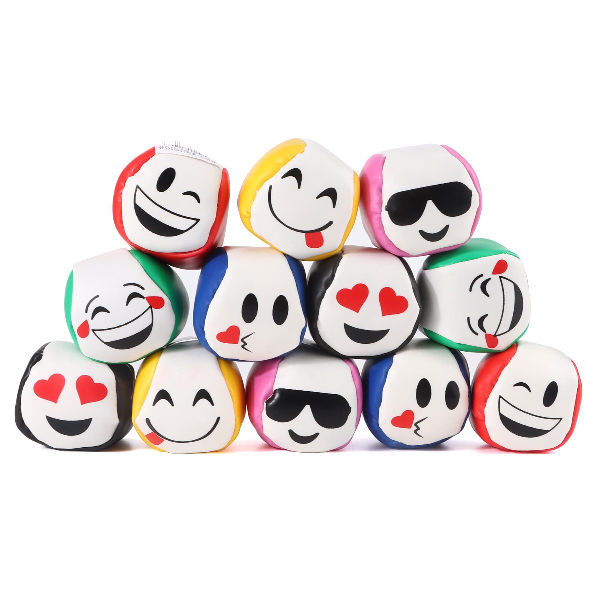 YiliYa Juggling Balls Set of 12, 5 cm Juggling Balls for Beginners Juggling Balls Children, Durable and Soft PU Leather Juggling Balls for Adults Children Beginners Outdoor Toys