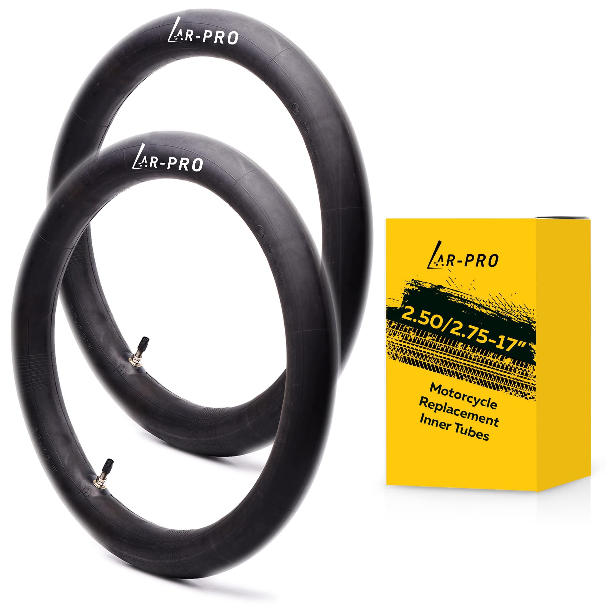 AR-PRO (Set of 2) Heavy Duty Inner Tubes Replacement for Motorcycle, Dirt Bike and Most Powersports Tires' Inner Tube