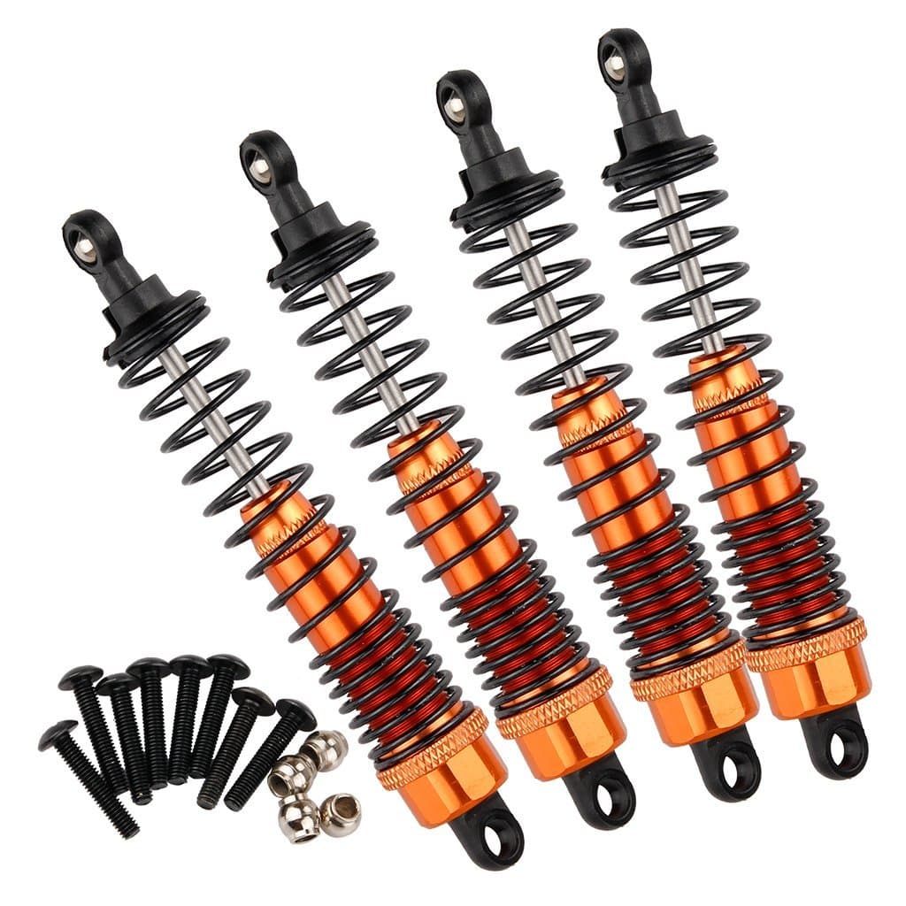 Yiguo BMT0006 Front Rear Shock Absorbers for HPI BULLET3.0 ST/MT/WR8 RC 1/10 Truck Orange set of 4