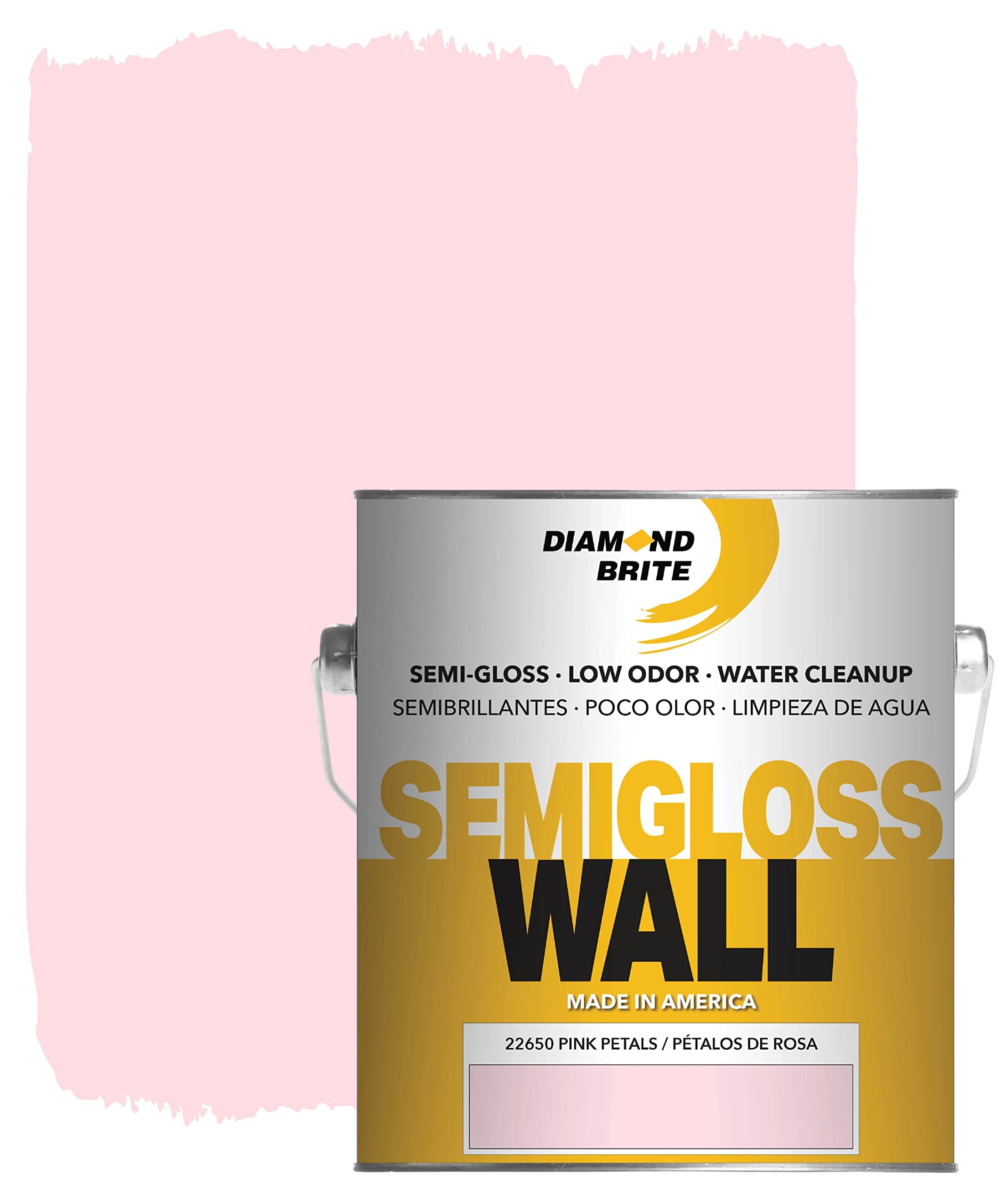 Diamond Brite Paint Semi Gloss Latex Paint 1 Gallon in Pink Petals 22650-1