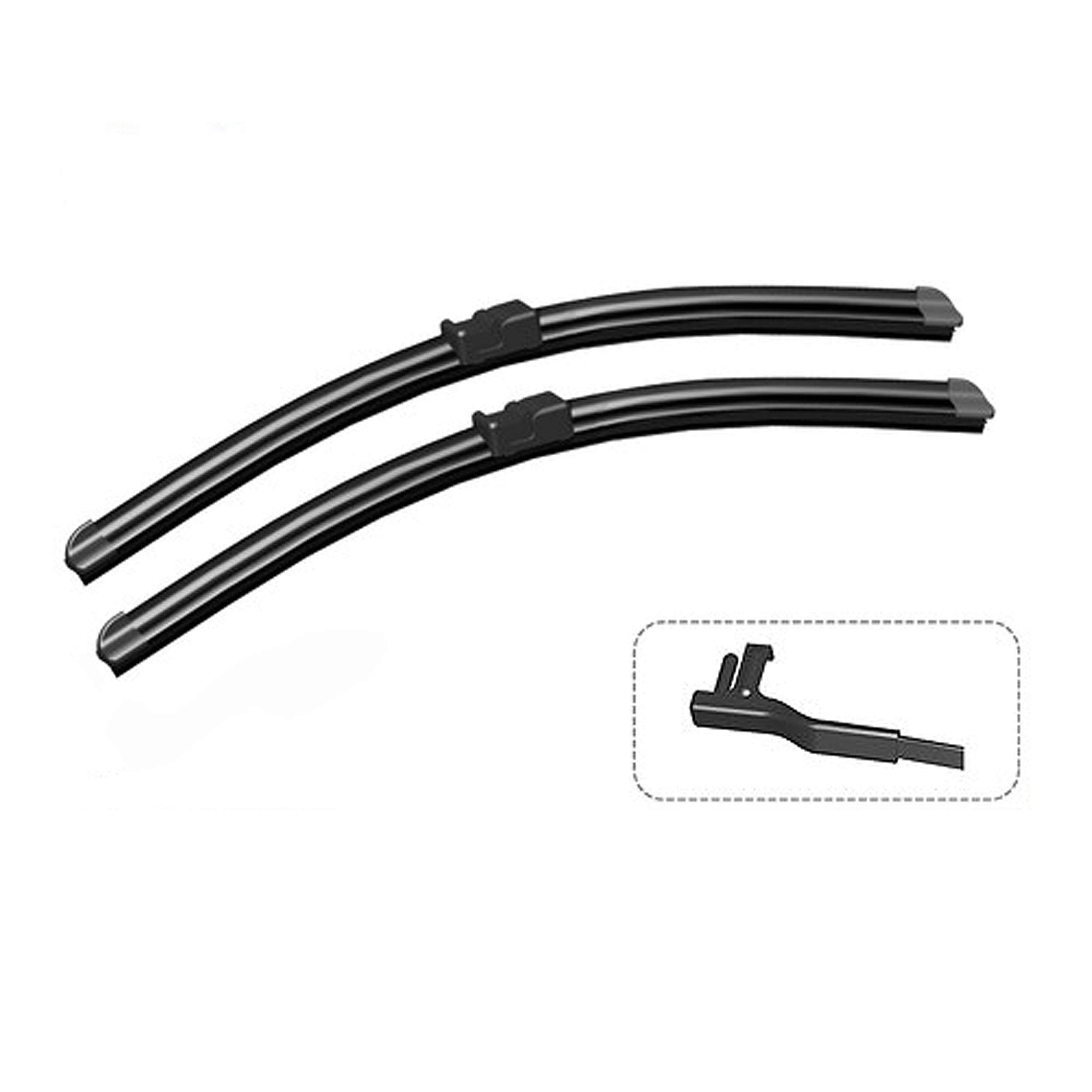Compatible with Volkswagen Touareg SUV 2010-2016 Windscreen Wiper Blade Kit
