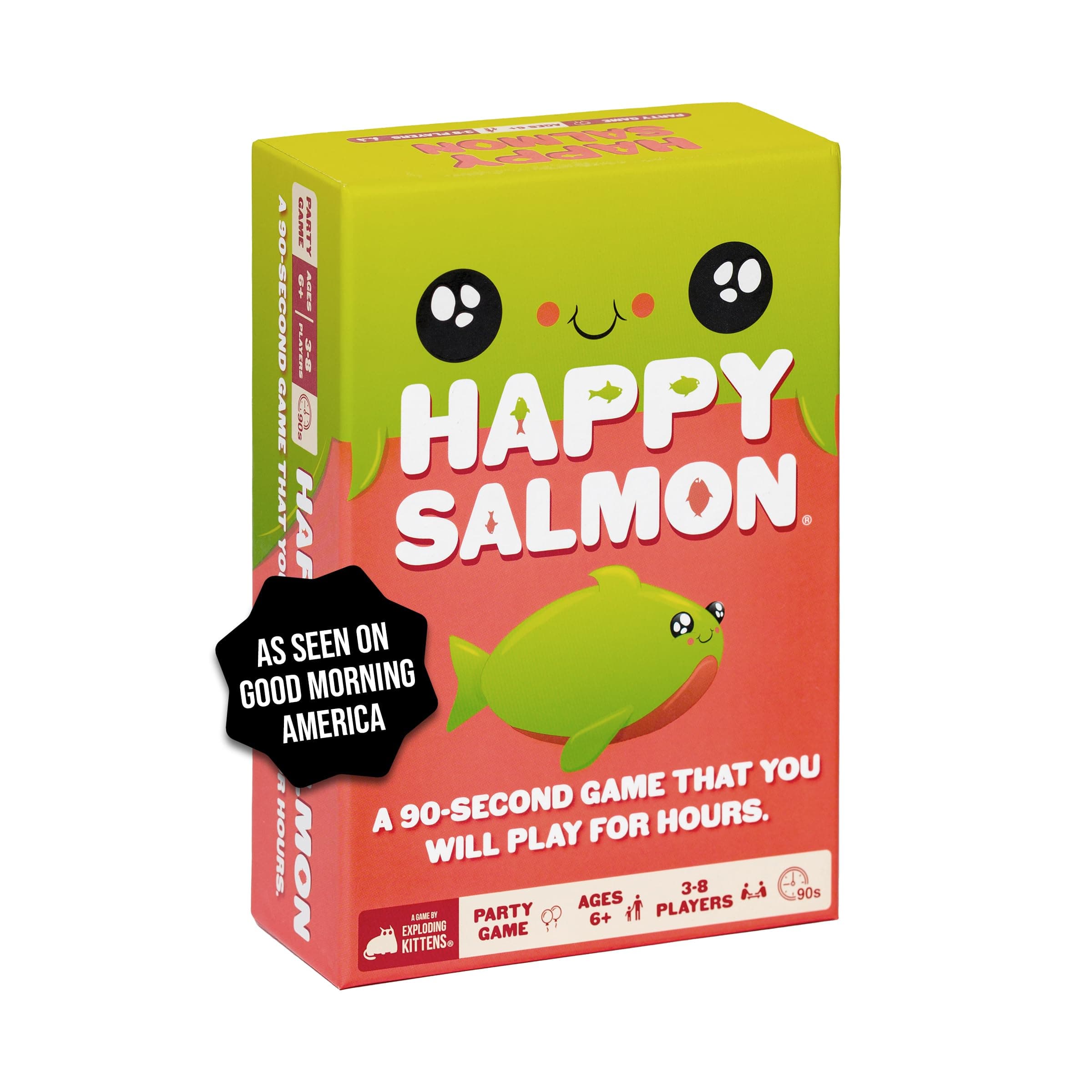 Exploding Kittens Happy Salmon Family-Friendly Party - Card Games for Adults, Teens & Kids