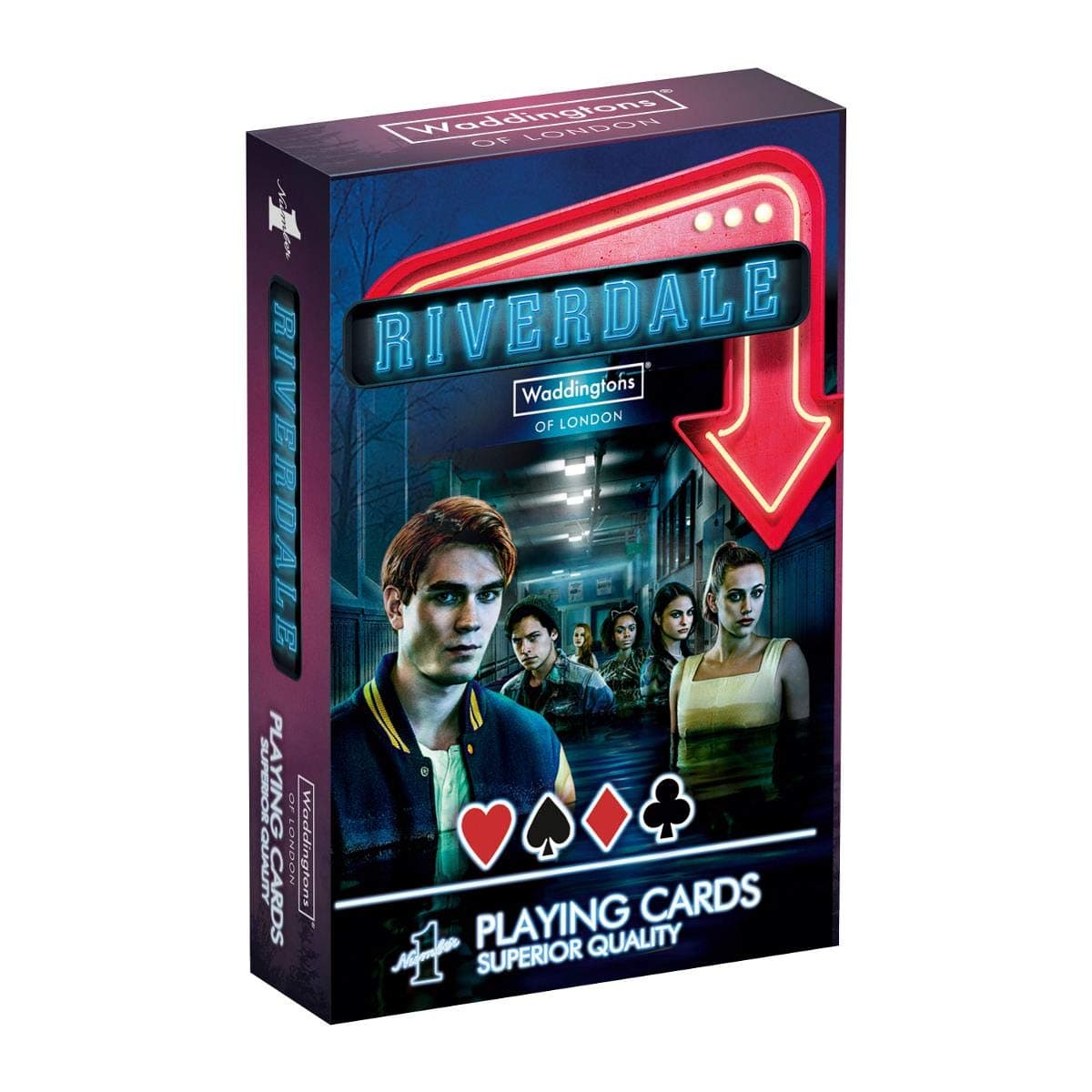 Riverdale Card Game, play games like poker, snap and solitaire with characters like Archie, Betty and Jughead, gifts and toys for boys and girls aged 6 plus