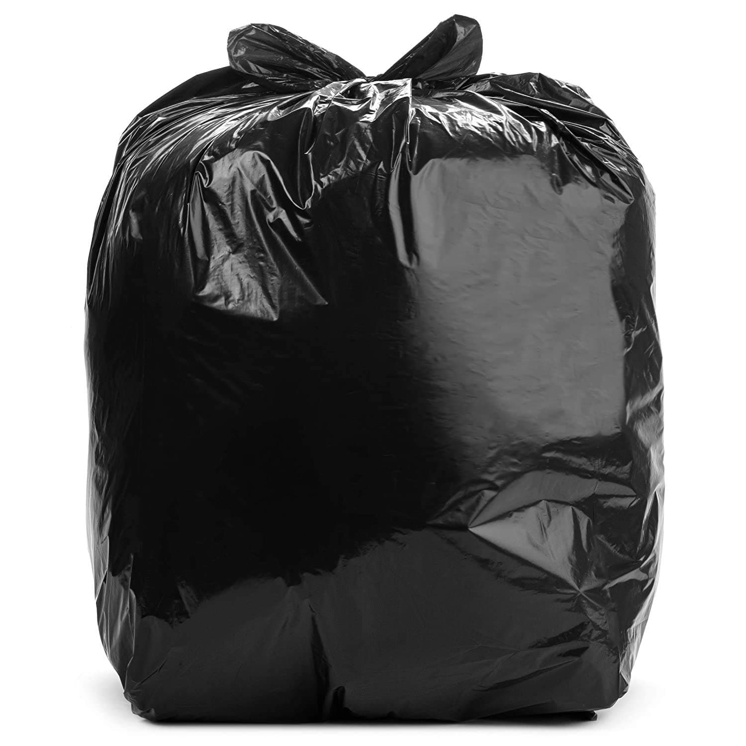Aluf Plastics RCM-4047XXX Coex + Microban Low Density Mix Star Seal Bag on Coreless Roll, 45 Gallon Capacity, 119cm Length x 102cm Width, 34kg Maximum Load, Black (Pack of 100)