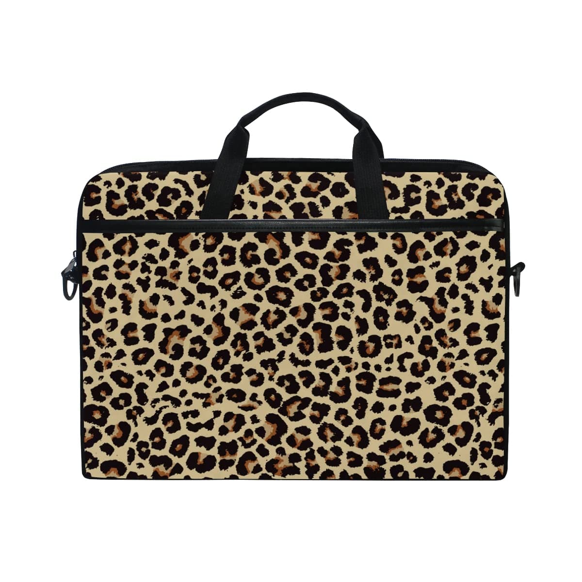 ALAZA Cheetah Leopard Print Animal Skin Laptop Case Bag Sleeve Portable Crossbody Messenger Briefcase Convertible w/Strap Pocket for MacBook Air Pro Surface Dell ASUS hp Lenovo 13 14 inch