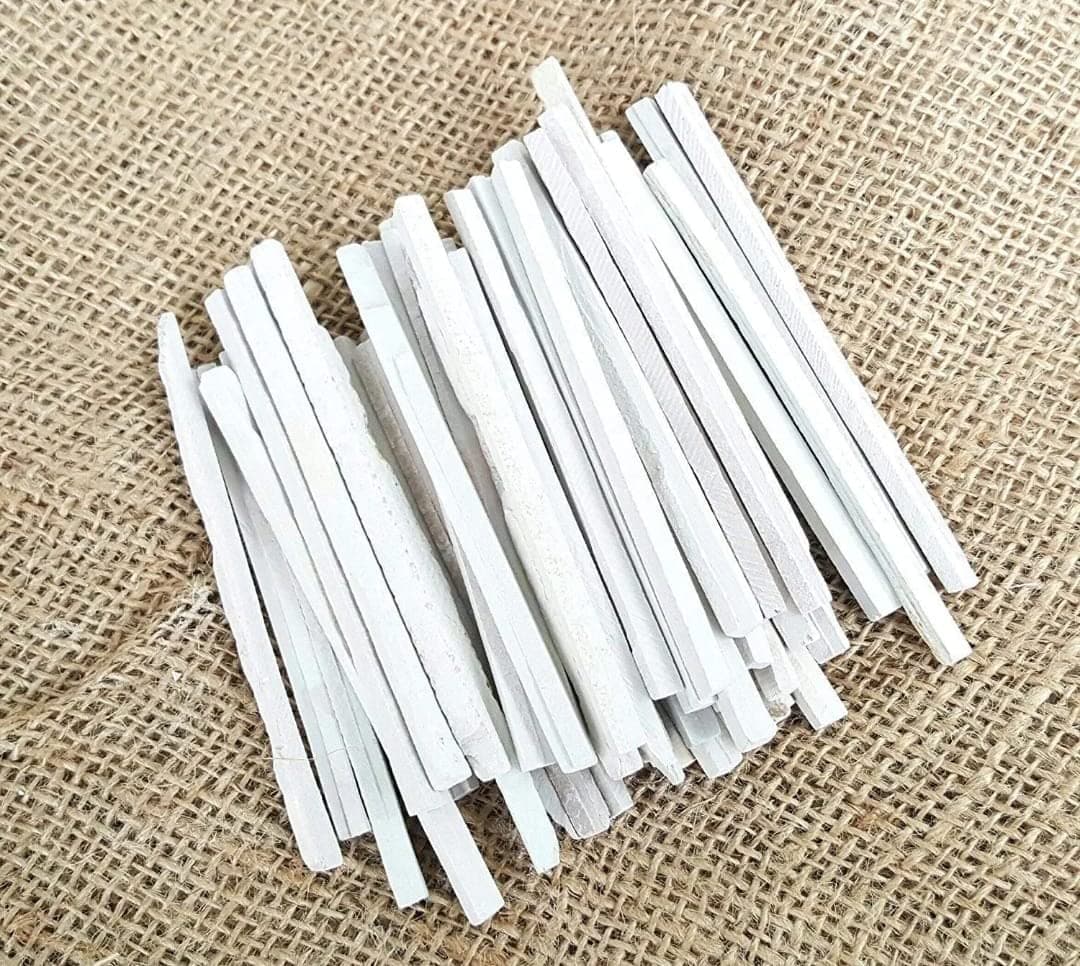 Edible Slate Chalk Pencils - White/limestone, Earthy Goodies - Pack of 150 (1kg)