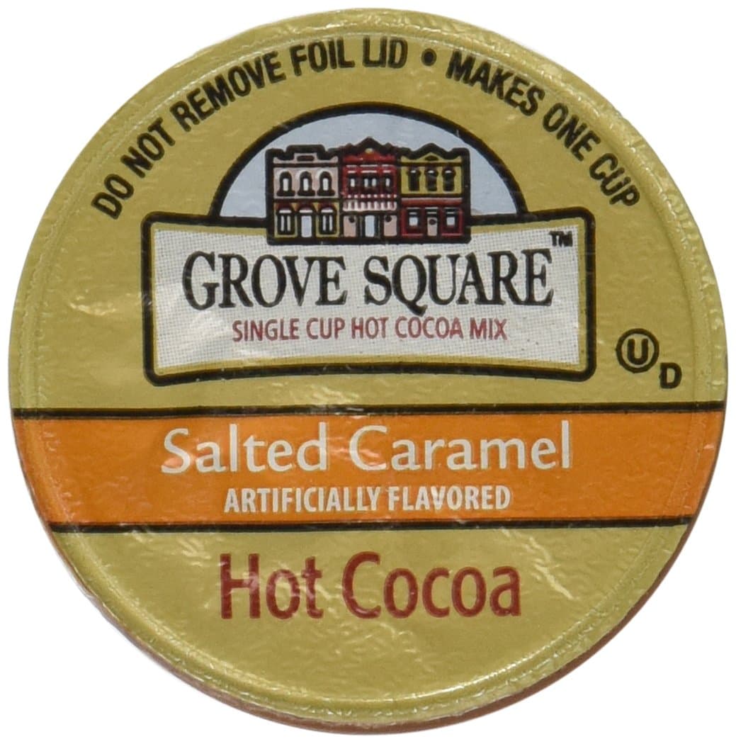 Grove Square Salted Caramel Hot Cocoa, 12 Single Serve Cups by Samplers