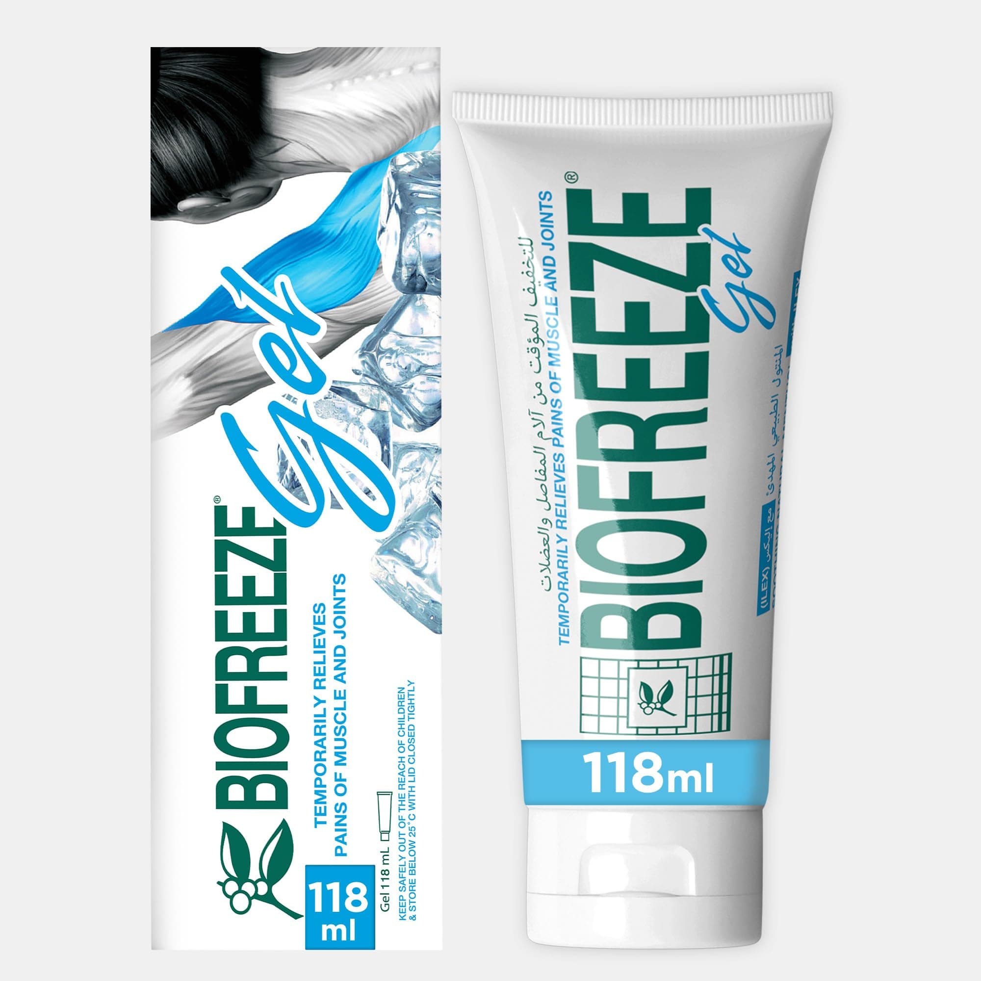 Pain Relief Gel Soothing Natural Menthol with ILEX, 118ml