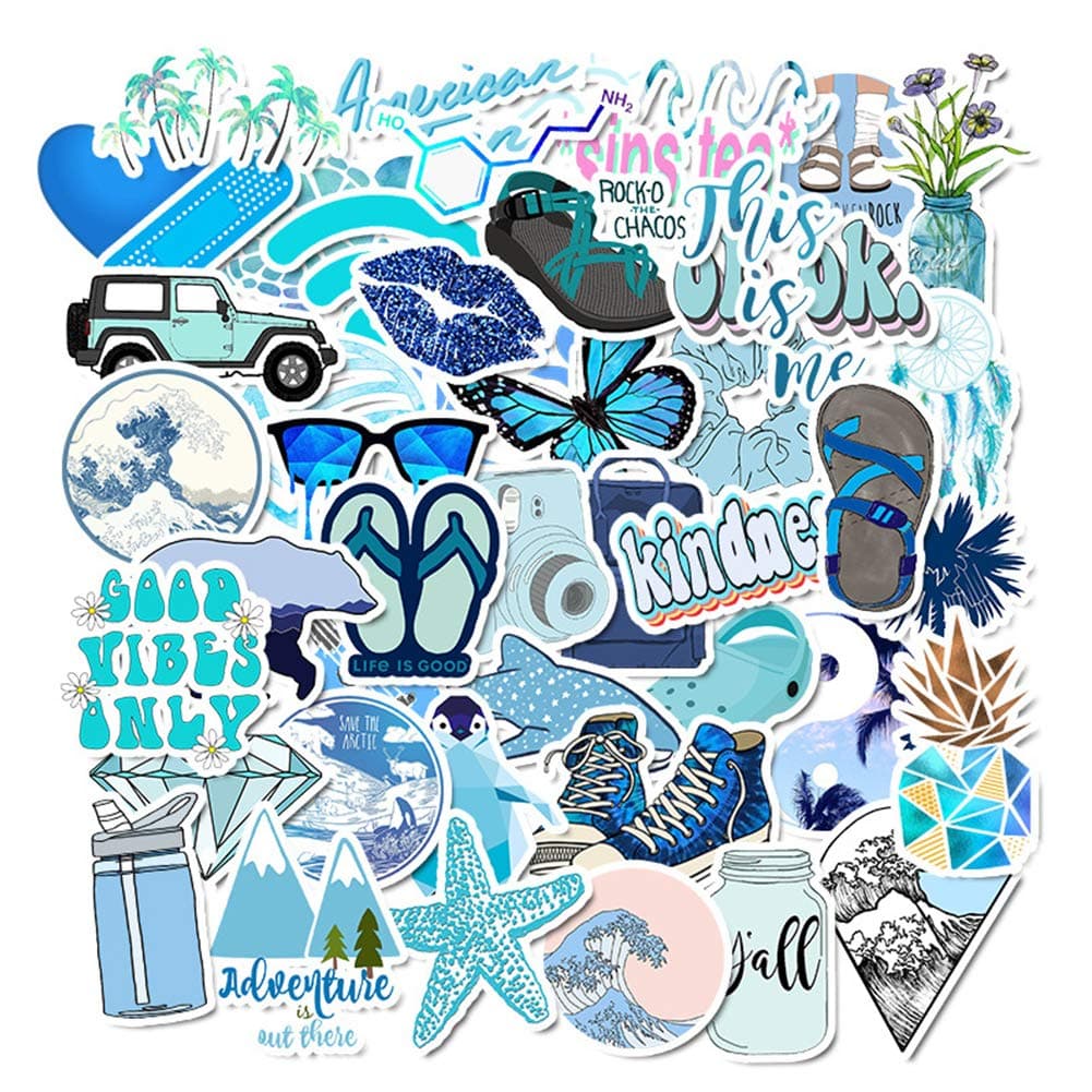 50pcs Scrapbook Stickers,Cute Decorative Masking Stickers for Personalize Laptop Scrapbook Daily Planner and Crafts