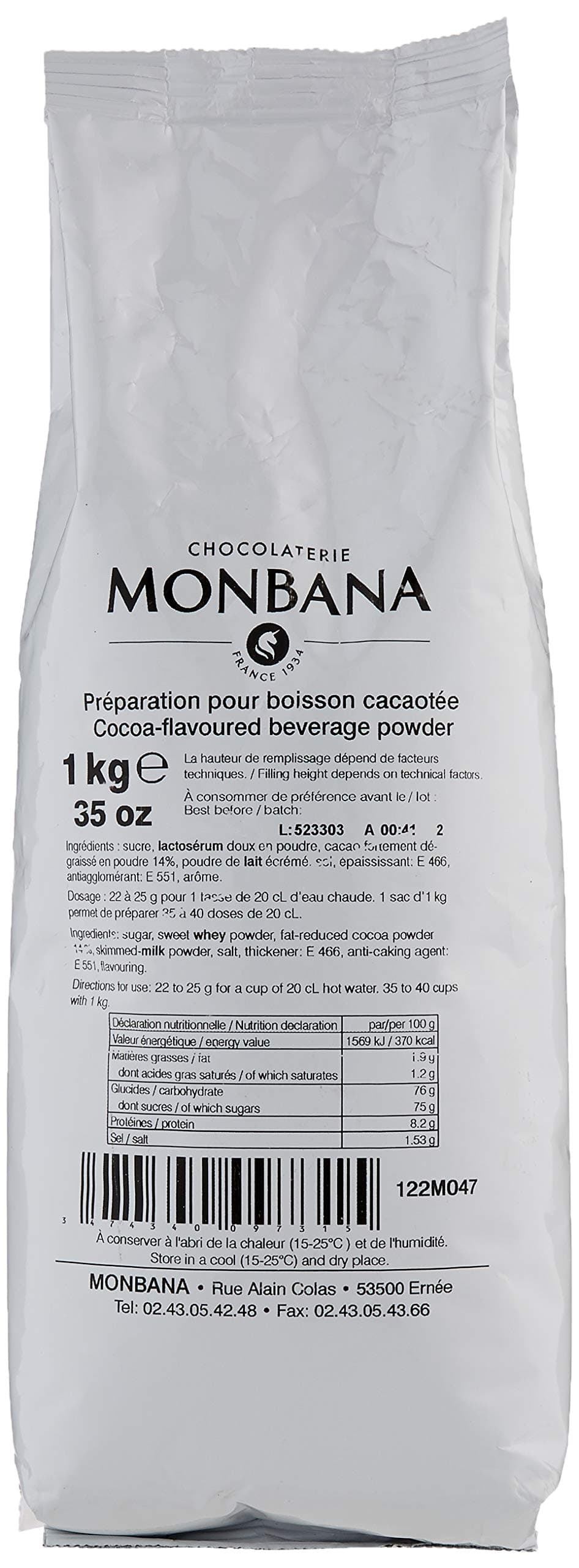Monbana Special Vending Cocoa Bags, 10-Count