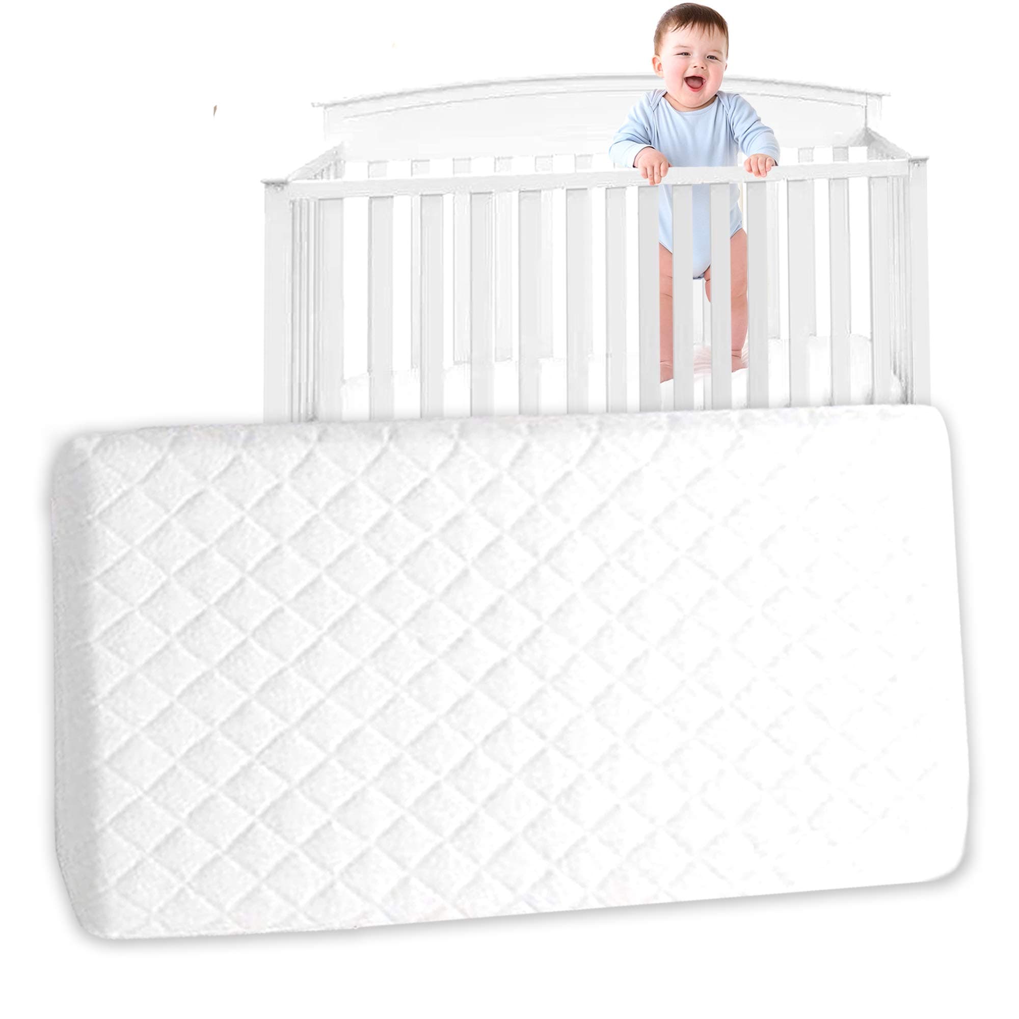 Porter and Lambert New Baby Travel Cot Foam/Mattress, 95 x 65 x 5 cm Fits Most Graco/M&P/Babylo Deluxe/BabyBjörn/Silver Cross/Toddler Cot Mattress