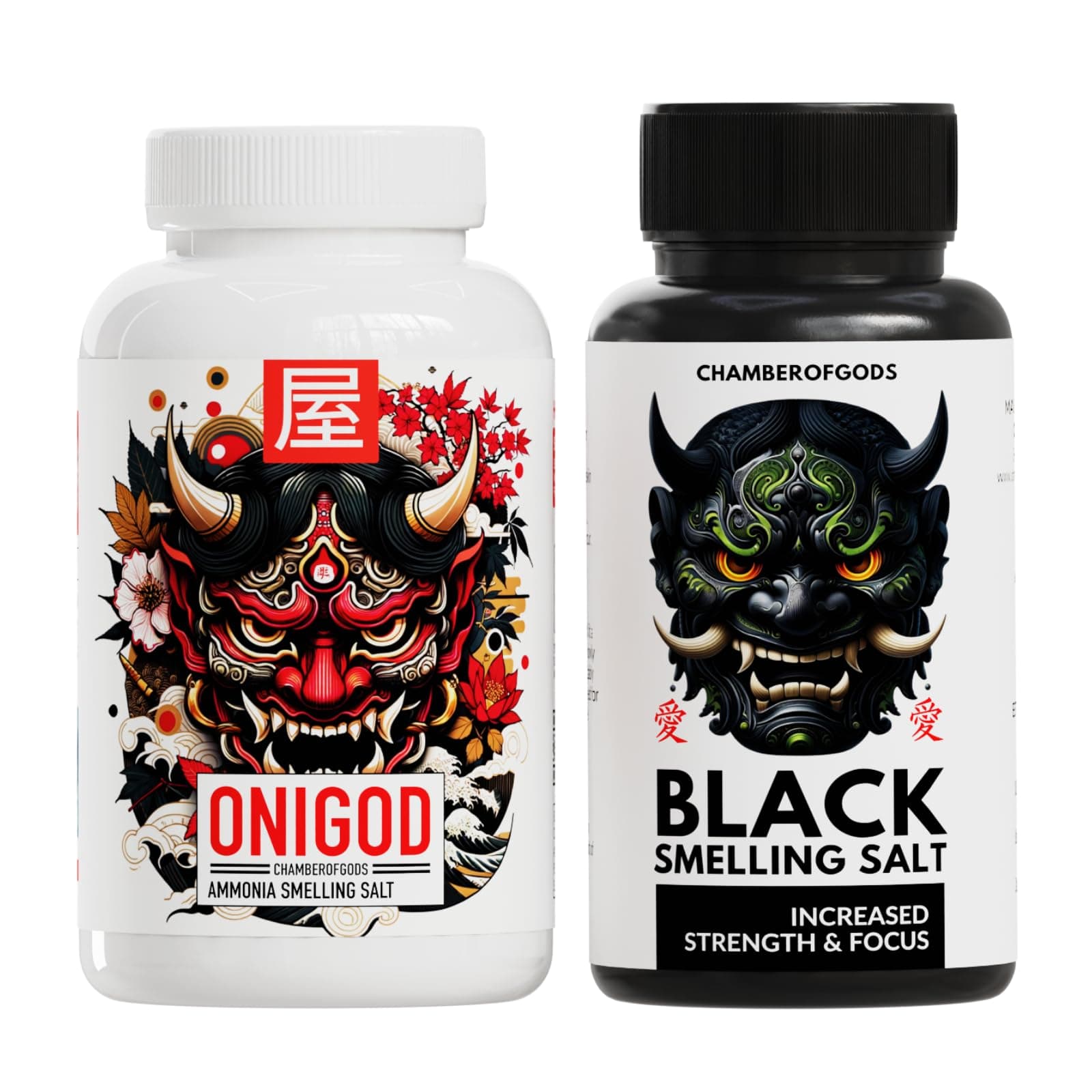 Onigod & Black Smelling Salt | Ammonia Smelling Salts for Gym and Powerlifting