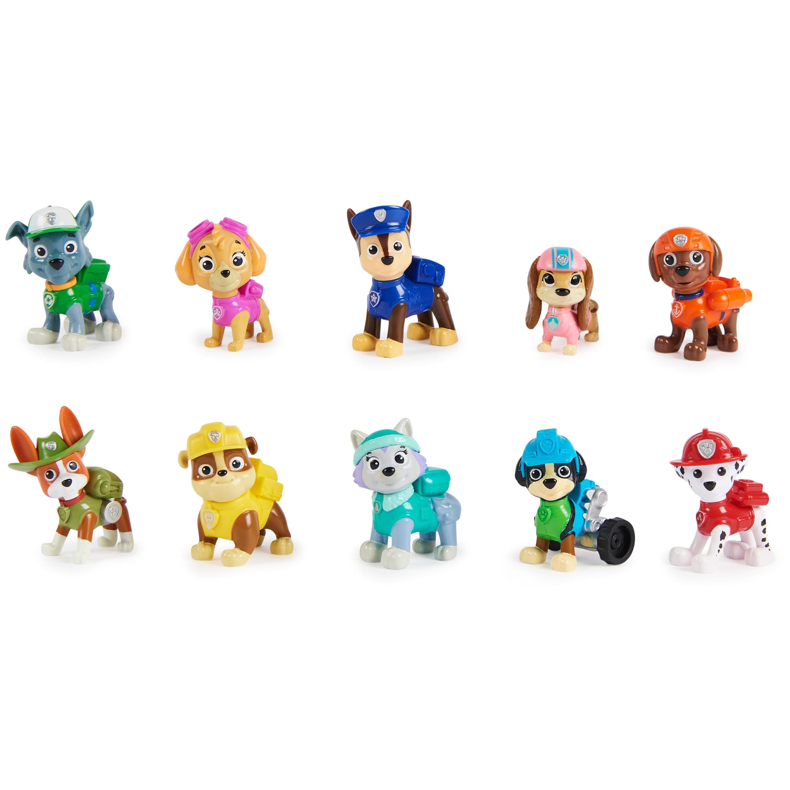 Paw Patrol, 10th Anniversary, All Paws On Deck Toy Figures Gift Pack with 10 Collectible Action Figures, Kids' Toys for Ages 3 and up