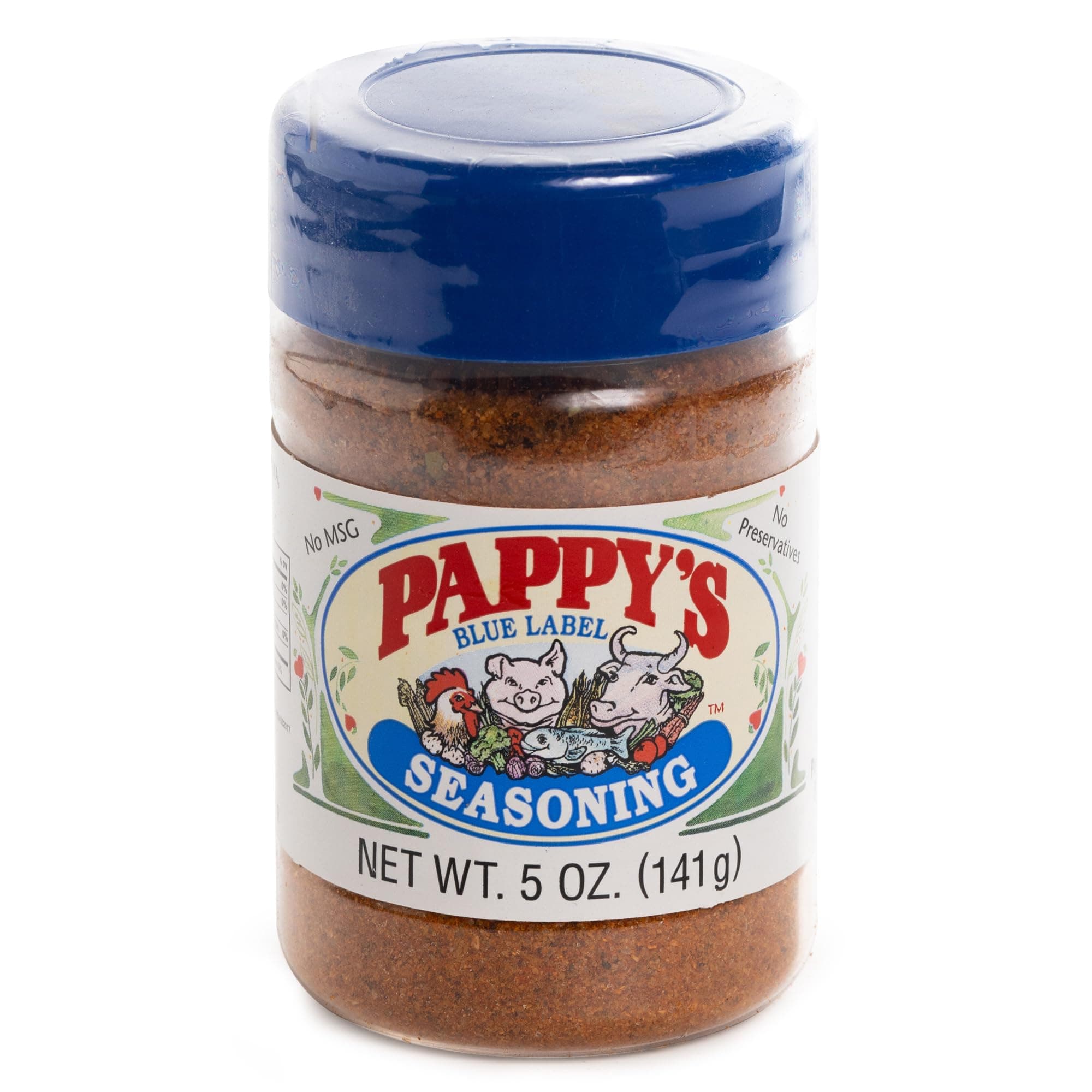 Pappy's Choice Seasonings - Less Salt. Perfect for bbq and smoked brisket, steak, beef, chicken, fajita, hogs, rib, seafood, bagel, popcorn, jerk, pizza and more.