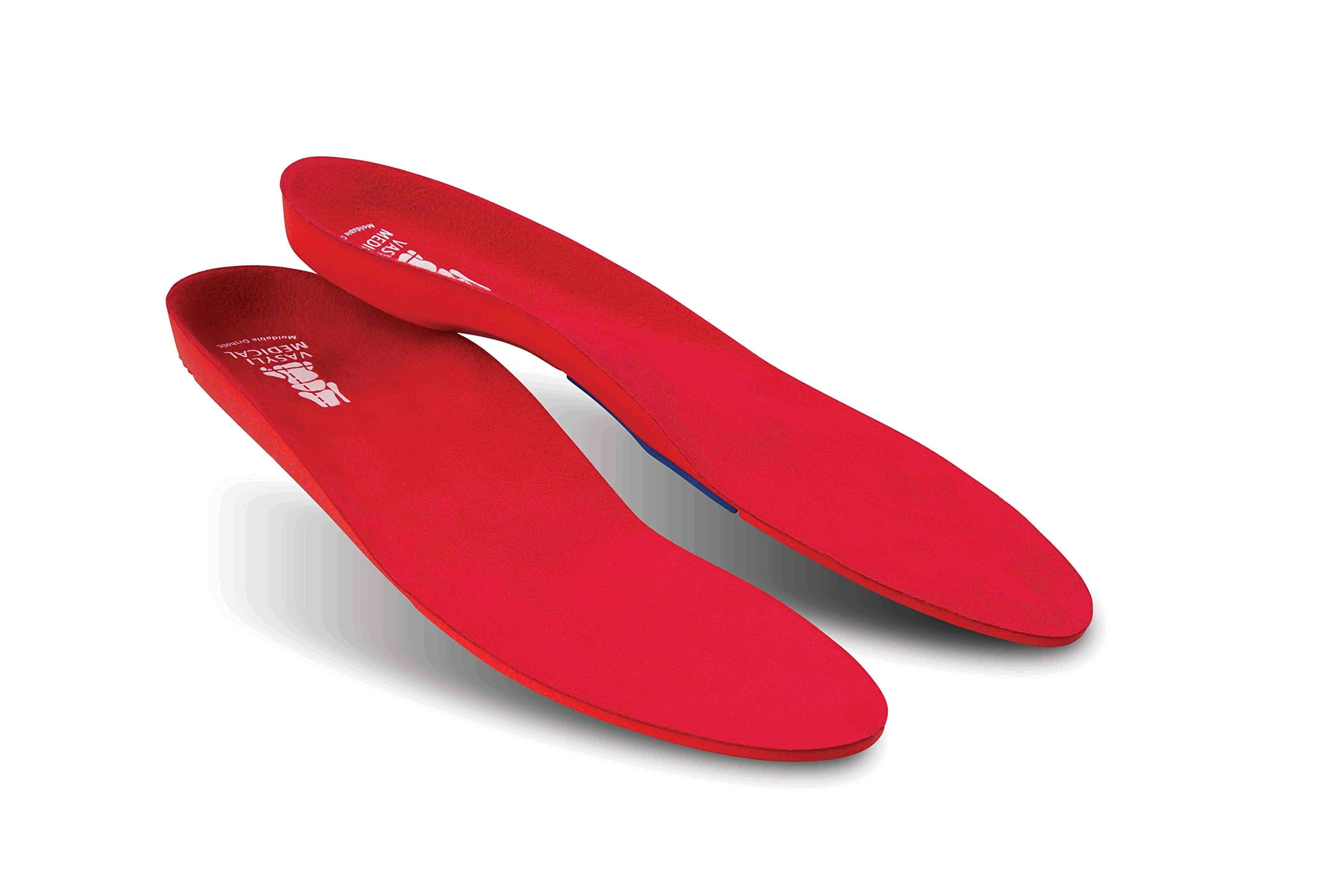 Custom Red Full Length Orthotic (41/42 UK 7 - 8.5 Medium, Red)