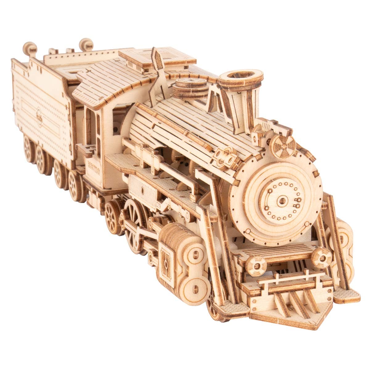 RoWood Model Cars to Build for Adults, 3D Wooden Puzzle for Adults, Scale Mechanical Model Train Building Kits - Prime Steam Express