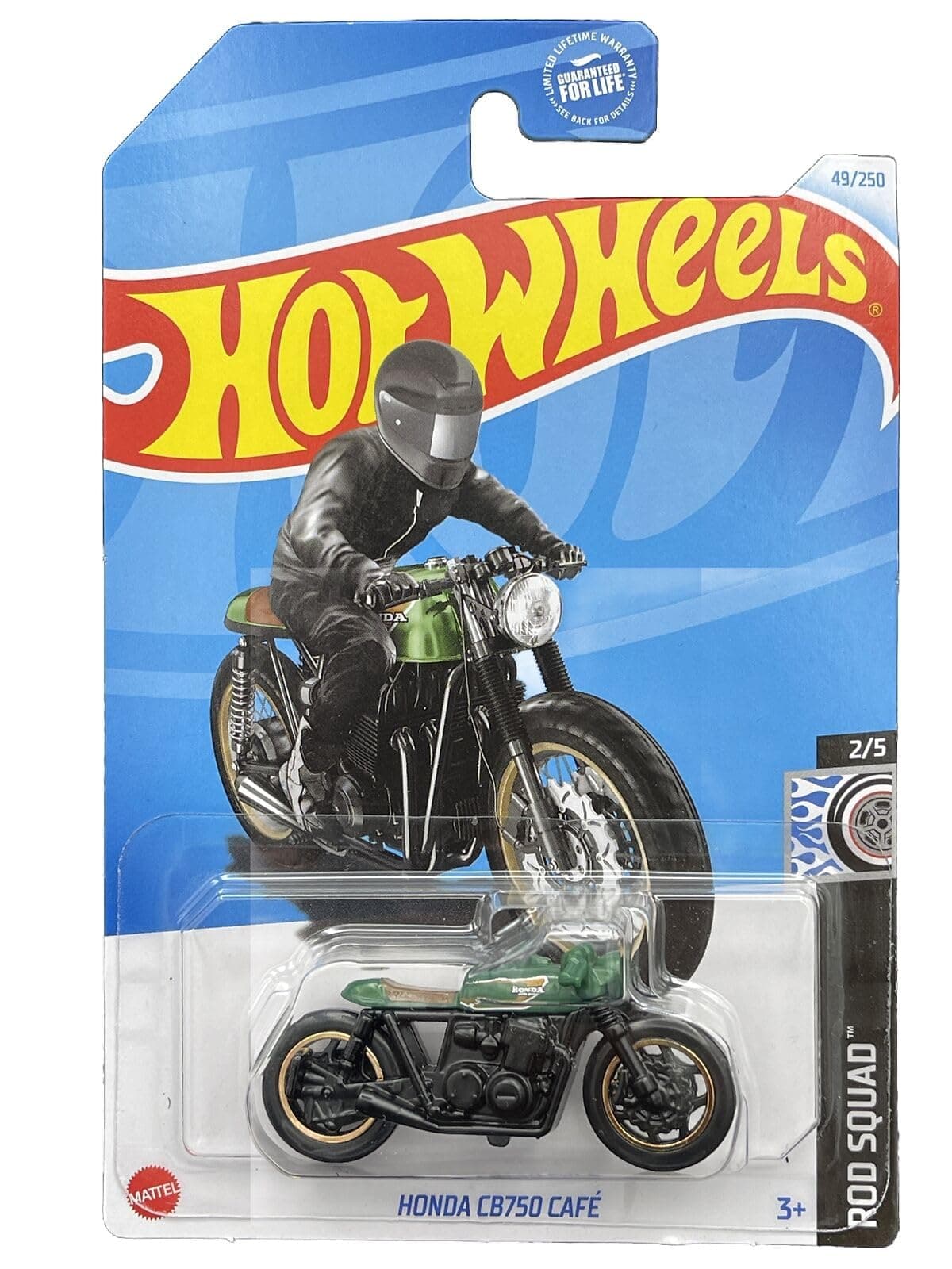 Hot Wheels Honda CB750 Cafe, Rod Squad 2/5 (Green Seat)