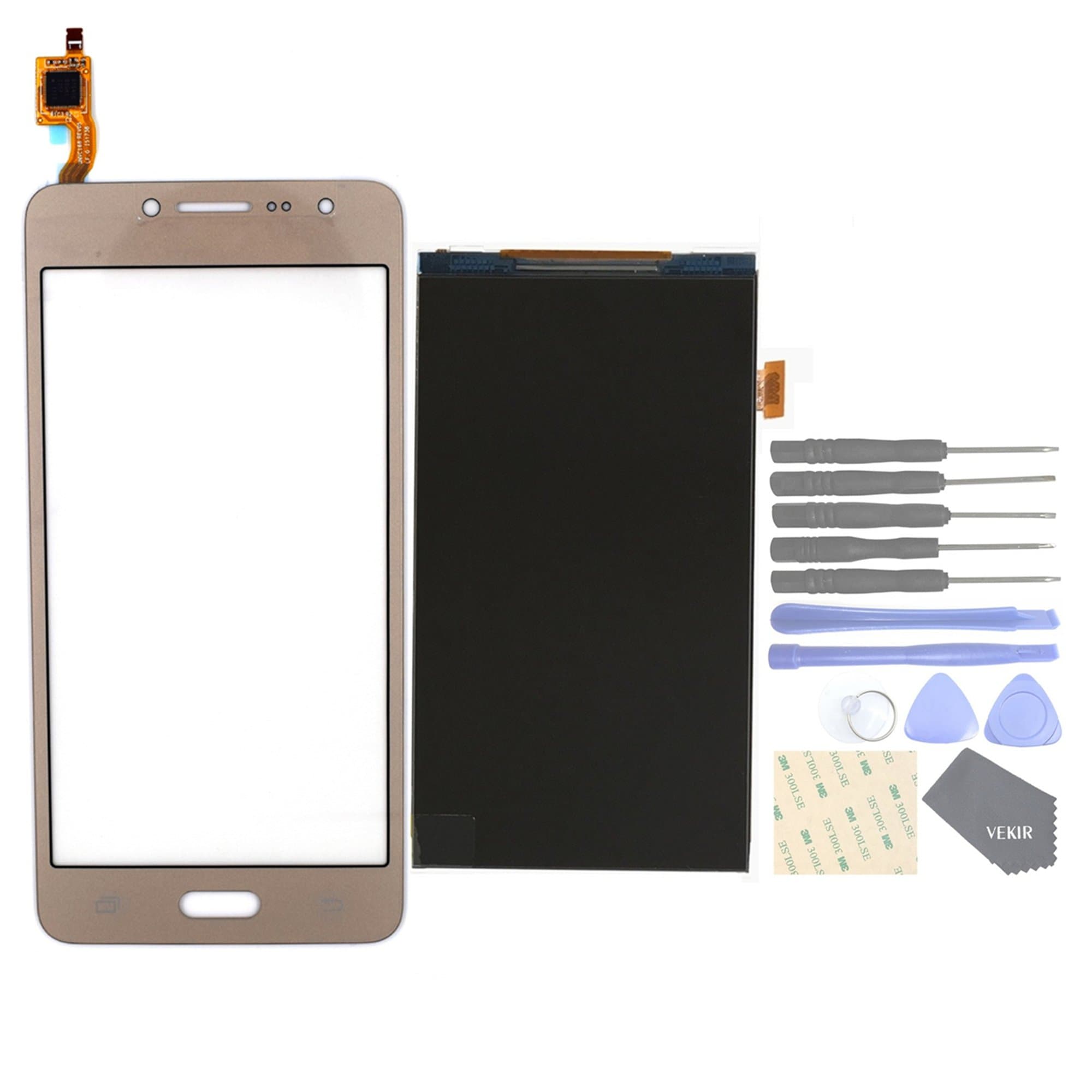VEKIR Cell Phones Replacement Parts for Samsung Galaxy J2 Prime Grand Prime Plus G532F G532M G532G Touch Screen Glass Panel+ Display LCD Screen[Not yet combined](Golden)