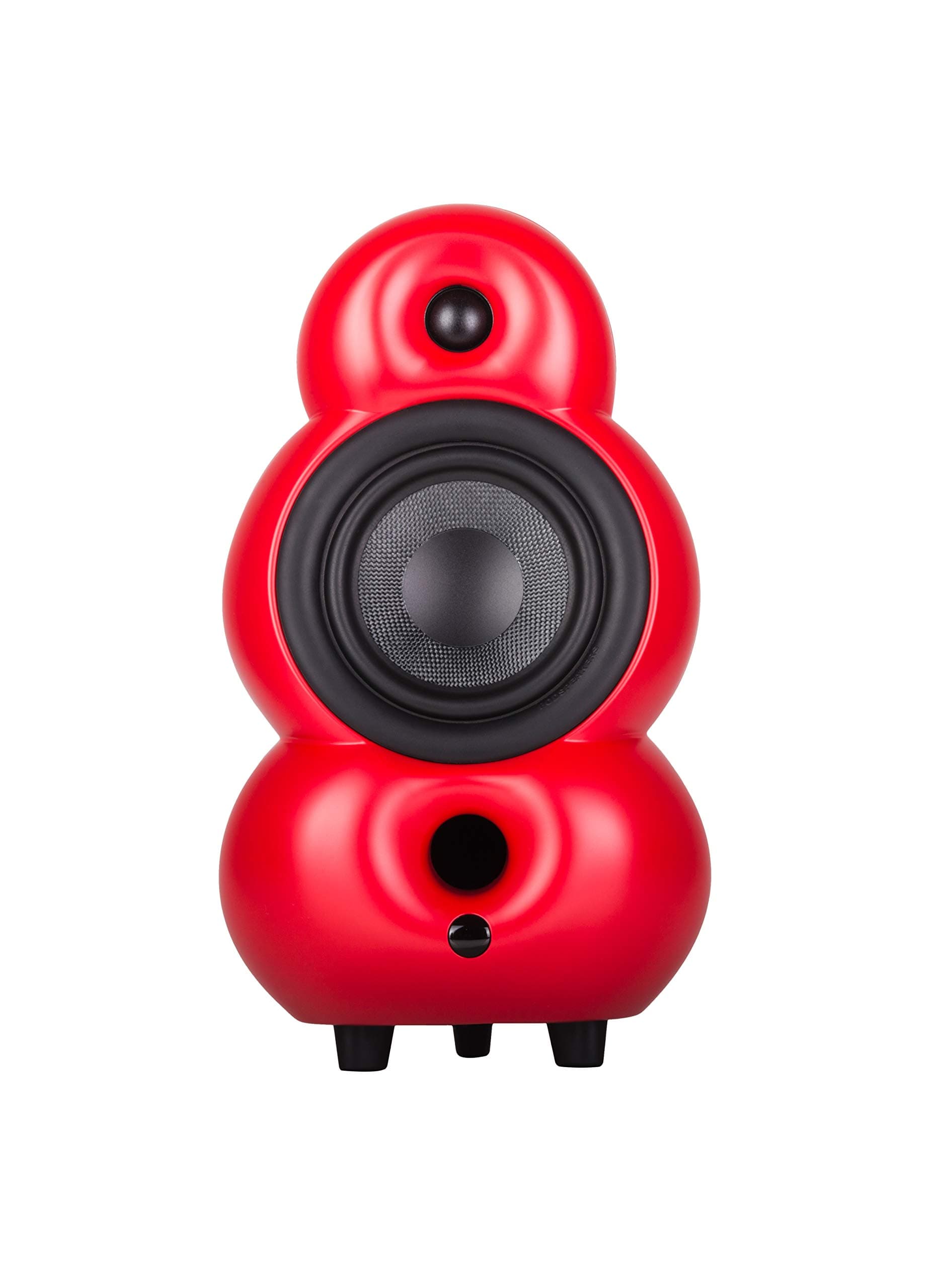 MiniPod MKIV Red Matte 2-way passive Hi-Fi speaker., PS16113 (2-way passive Hi-Fi speaker. High End passive speaker. Bass reflex system.)