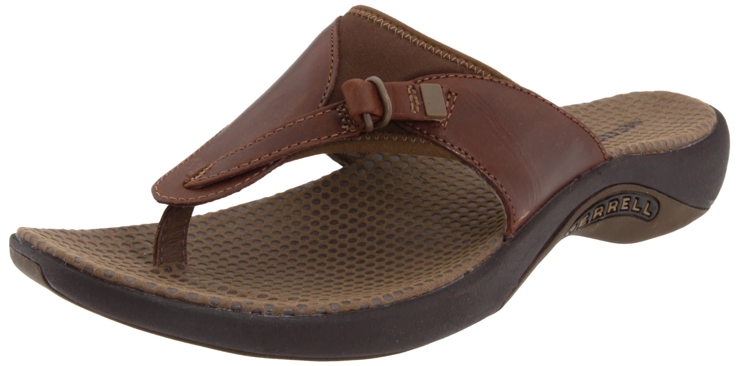 Merrell Gardena Thong,Brown,6 M US