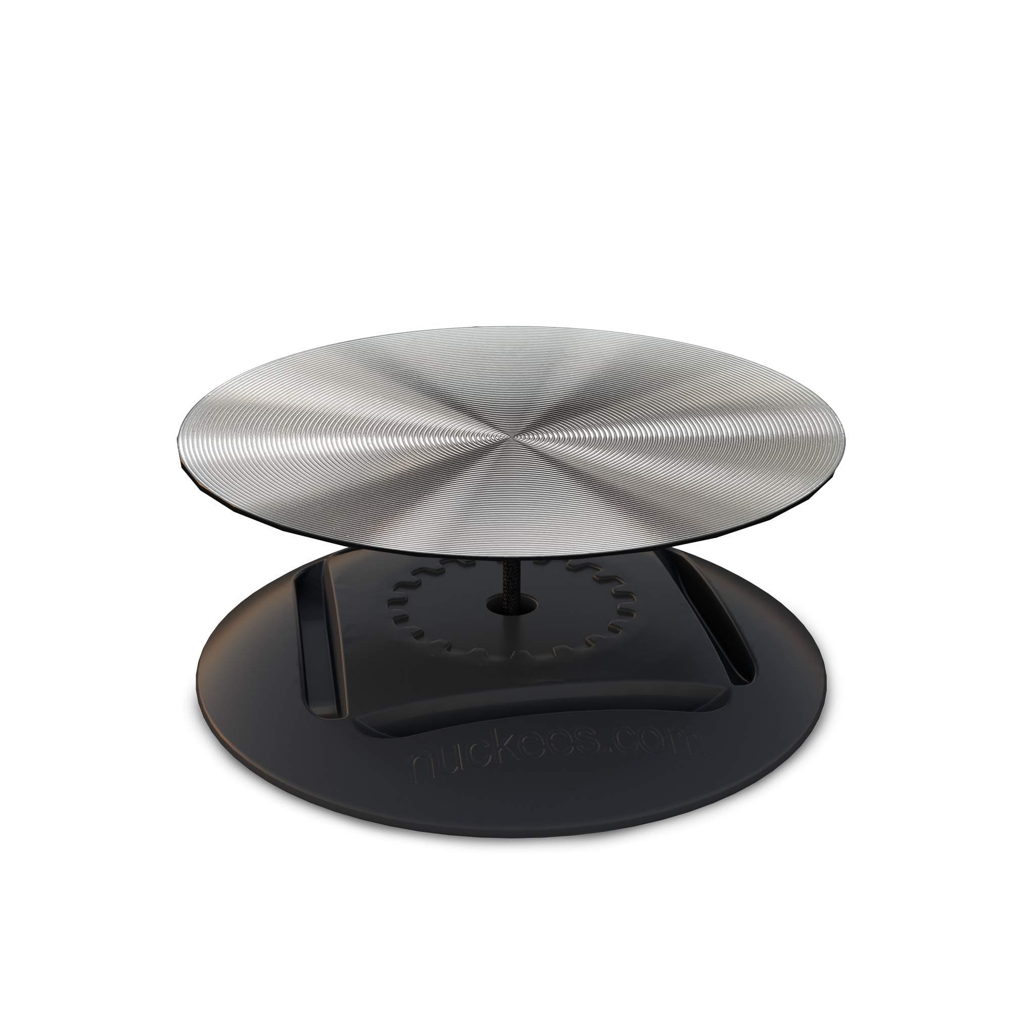 nuckees – The only phone grip & stand with collapsible magnetic-lock, 4-way horizontal and vertical stand and patented SnugHug technology to fit any size hand – Metal Silver