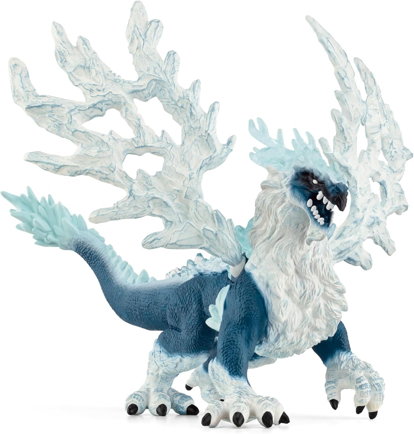 Eldrador Creatures - 8" Ice Dragon Toy - Movable Wing Action Figure for Boys and Girls - Mythical Creature Figures - Fantasy Beast Figurine - Monster Dragon Toys - Kids Ages 7+ | 70790