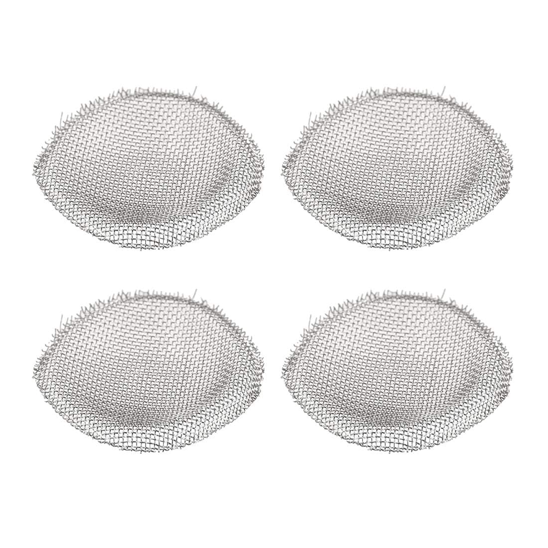 uxcell Solenoid Valve Water Inlet Filter Mesh Stainless Steel Filtering Gasket Replacement Repair Kit for Household Appliances 3/4" Thread 4pcs